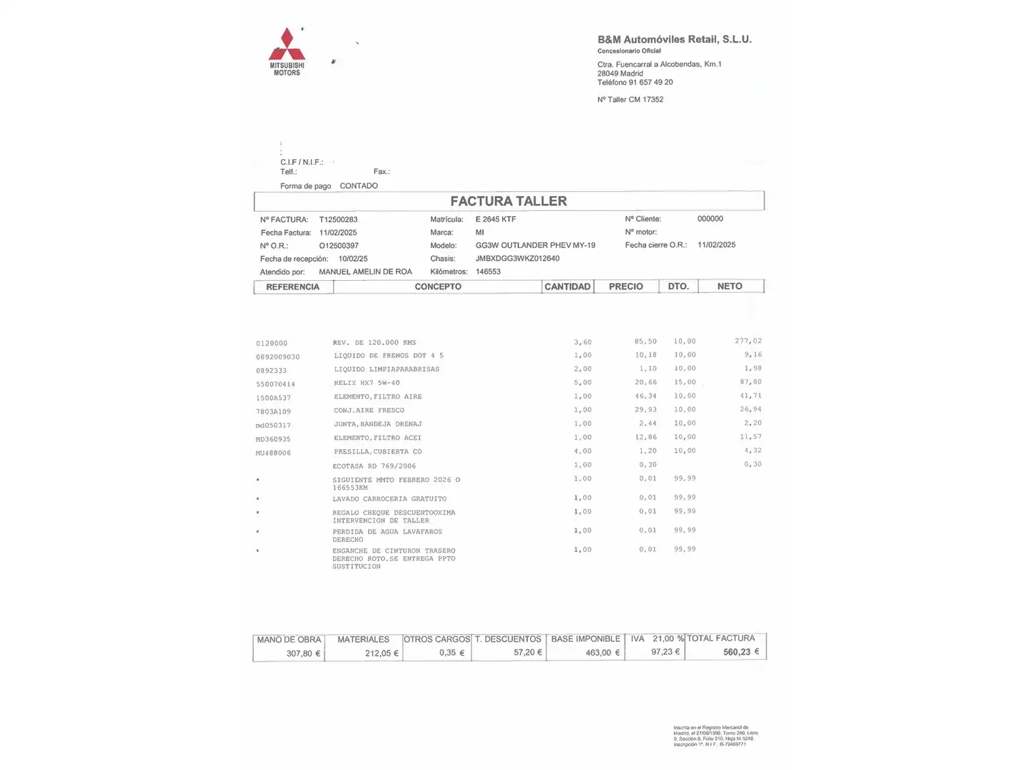 Foto Mitsubishi Outlander Mitsubishi Outlander 2.4 PHEV Kaiteki+ 4WD Auto (224 CV)
