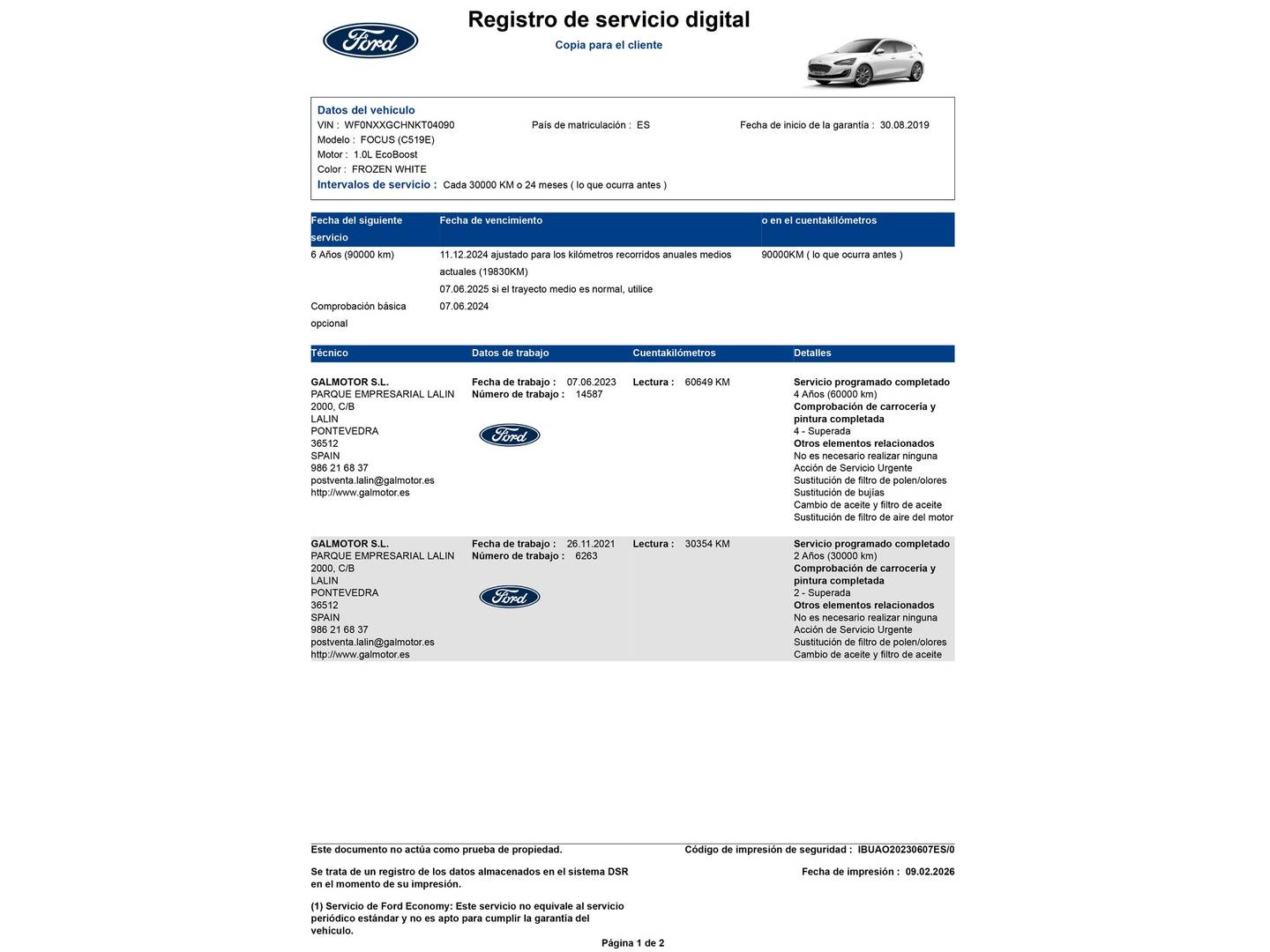 Foto Ford Focus Ford Focus 1.0 Ecoboost Vignale (125 CV)