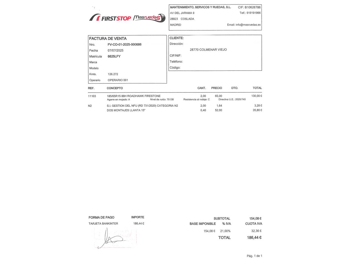 Foto del mantenimiento del Seat Ibiza Seat Ibiza 1.0 TSI S&S Style (115 CV)