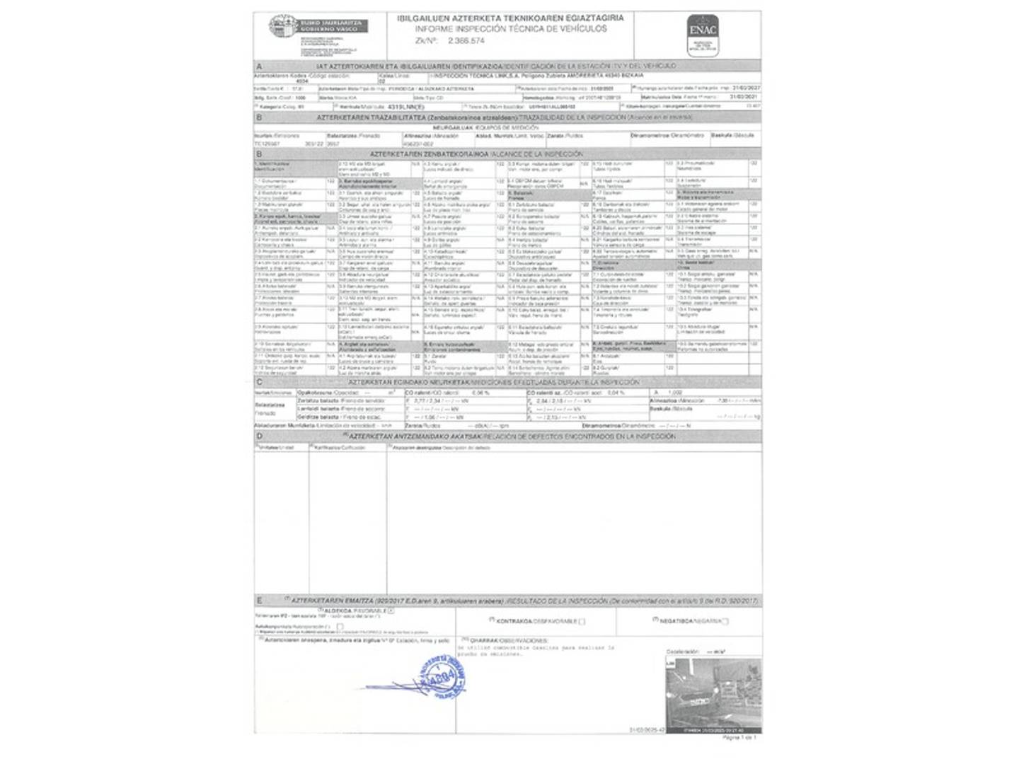 Foto del mantenimiento del KIA Ceed Tourer Kia Ceed Tourer 1.0 T-GDi Concept (120 CV)