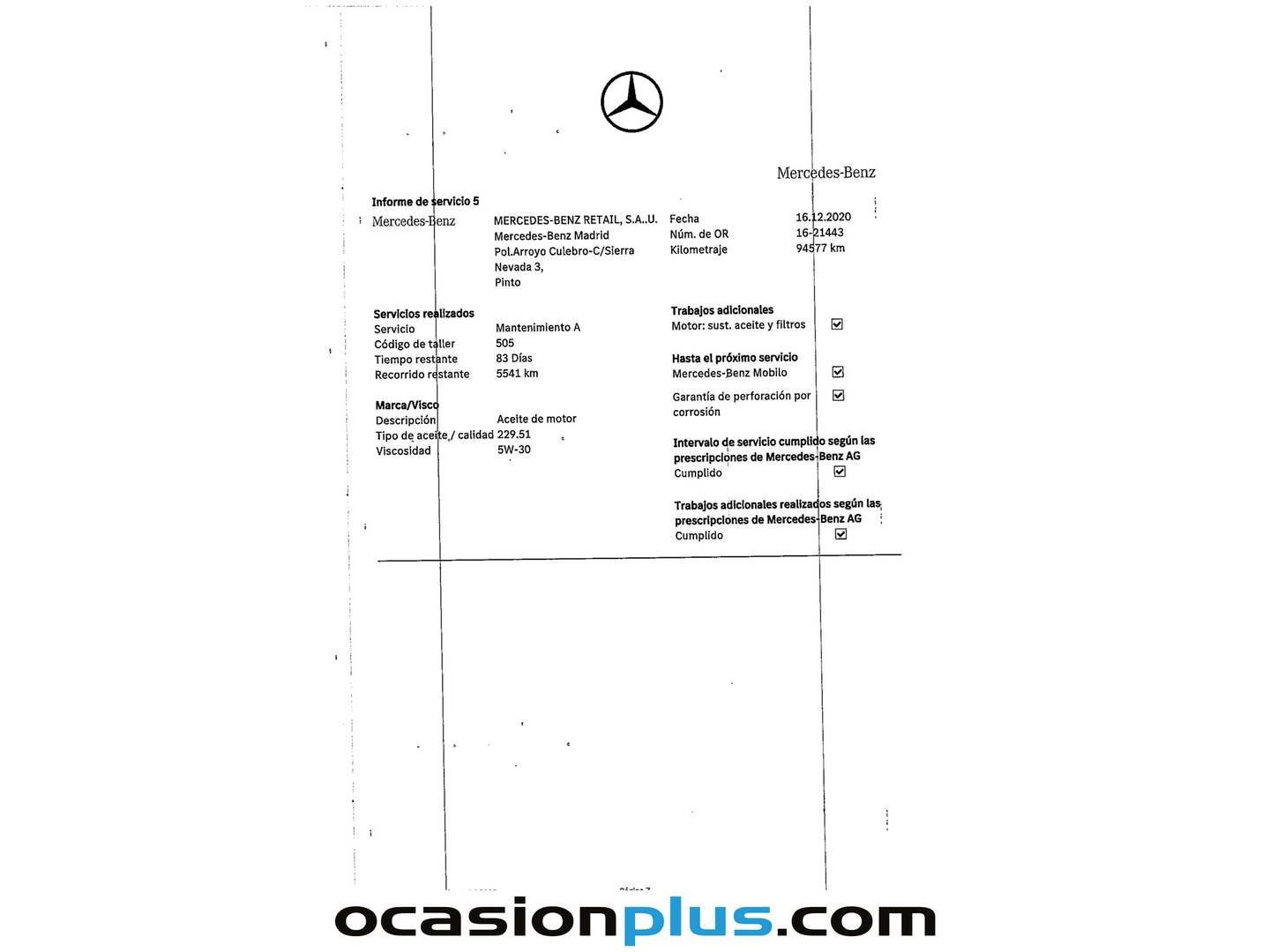 Foto del mantenimiento del Mercedes Clase GLE Mercedes GLE 350 d 4Matic (258 CV) Pack AMG