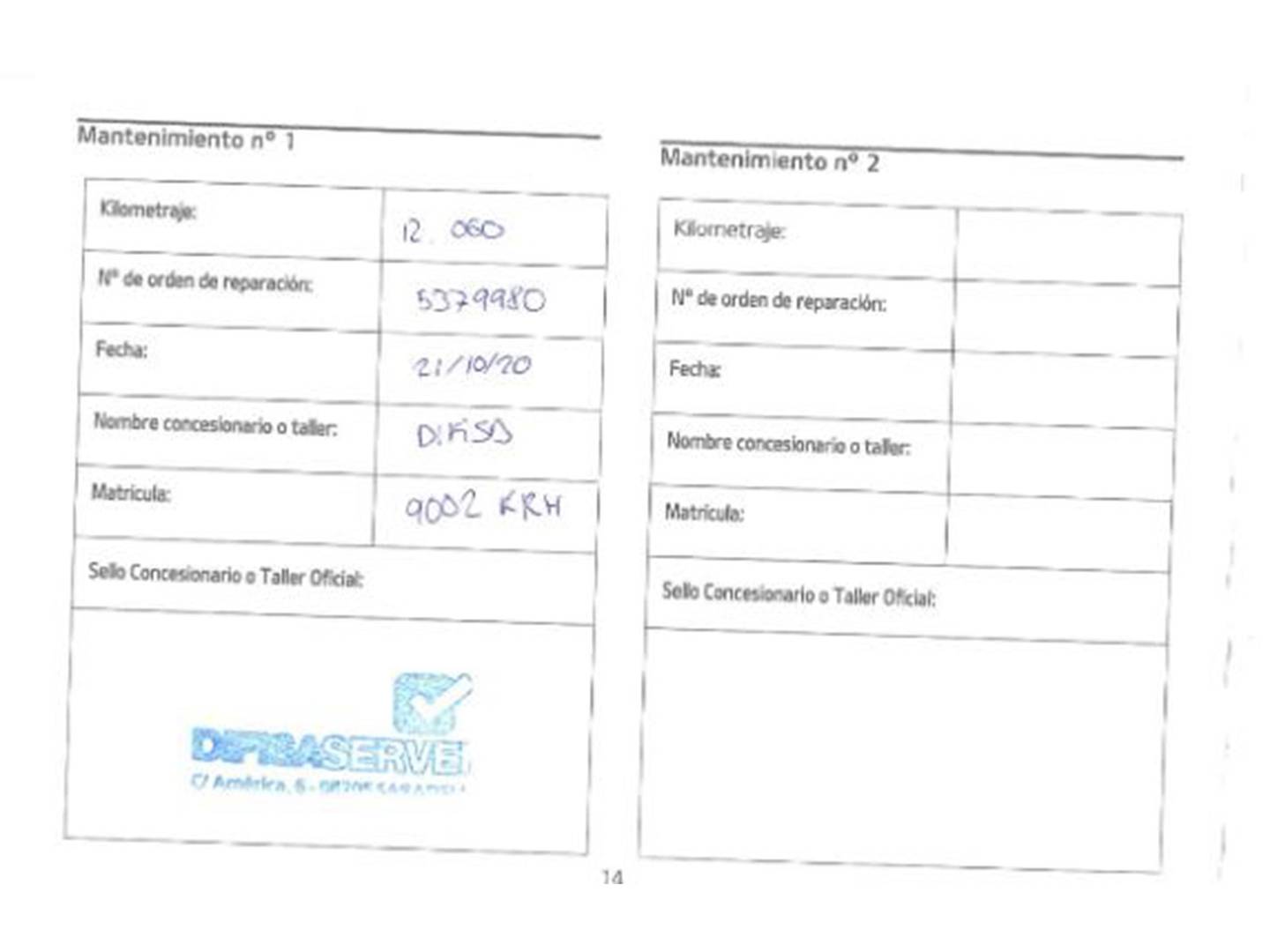 Foto del mantenimiento del KIA Stonic KIA Stonic 1.0 T-GDi Drive (100 CV)