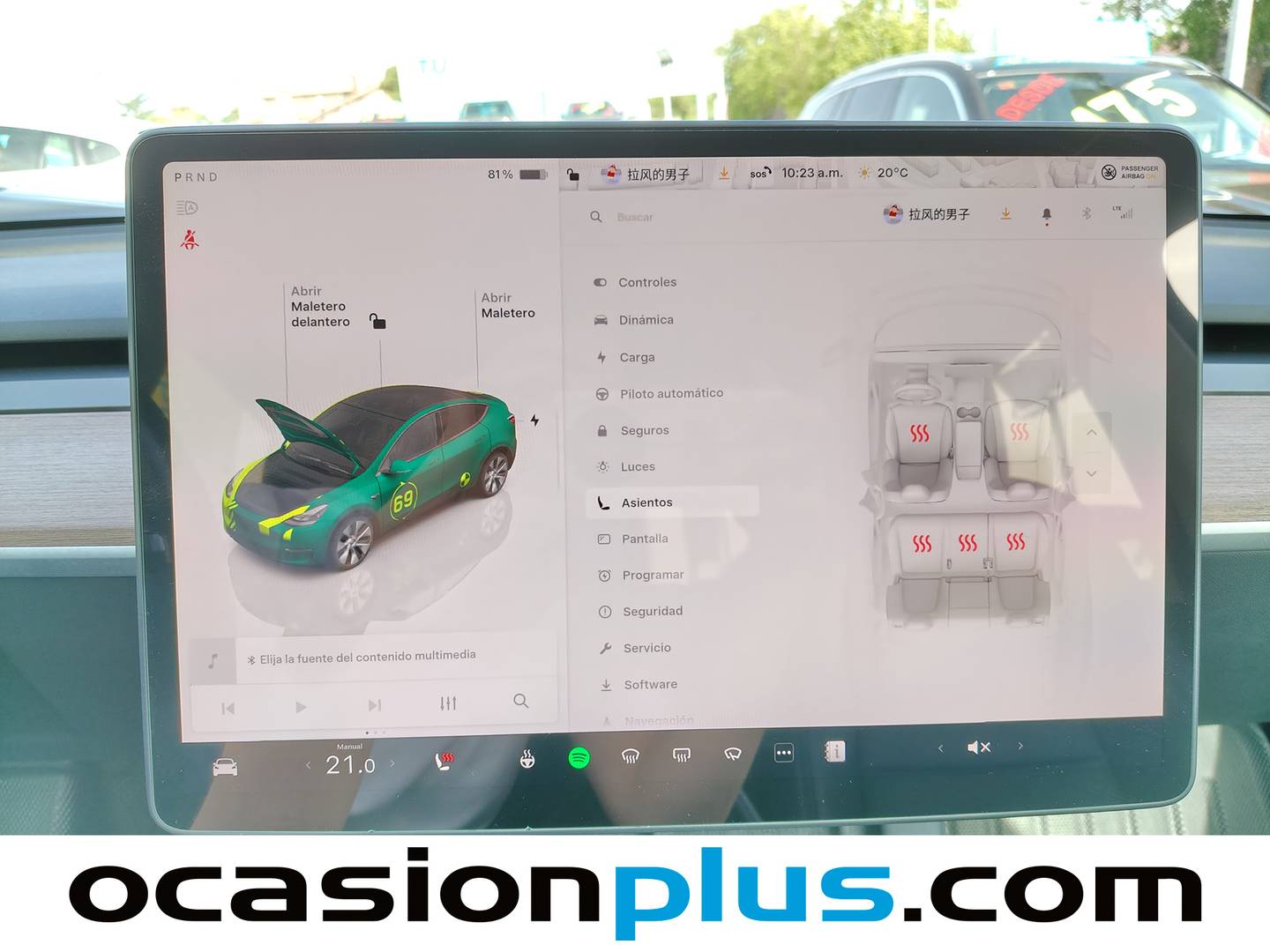 Equipamiento del Tesla Model Y Tesla Model Y Tracción Trasera RWD (347 CV)