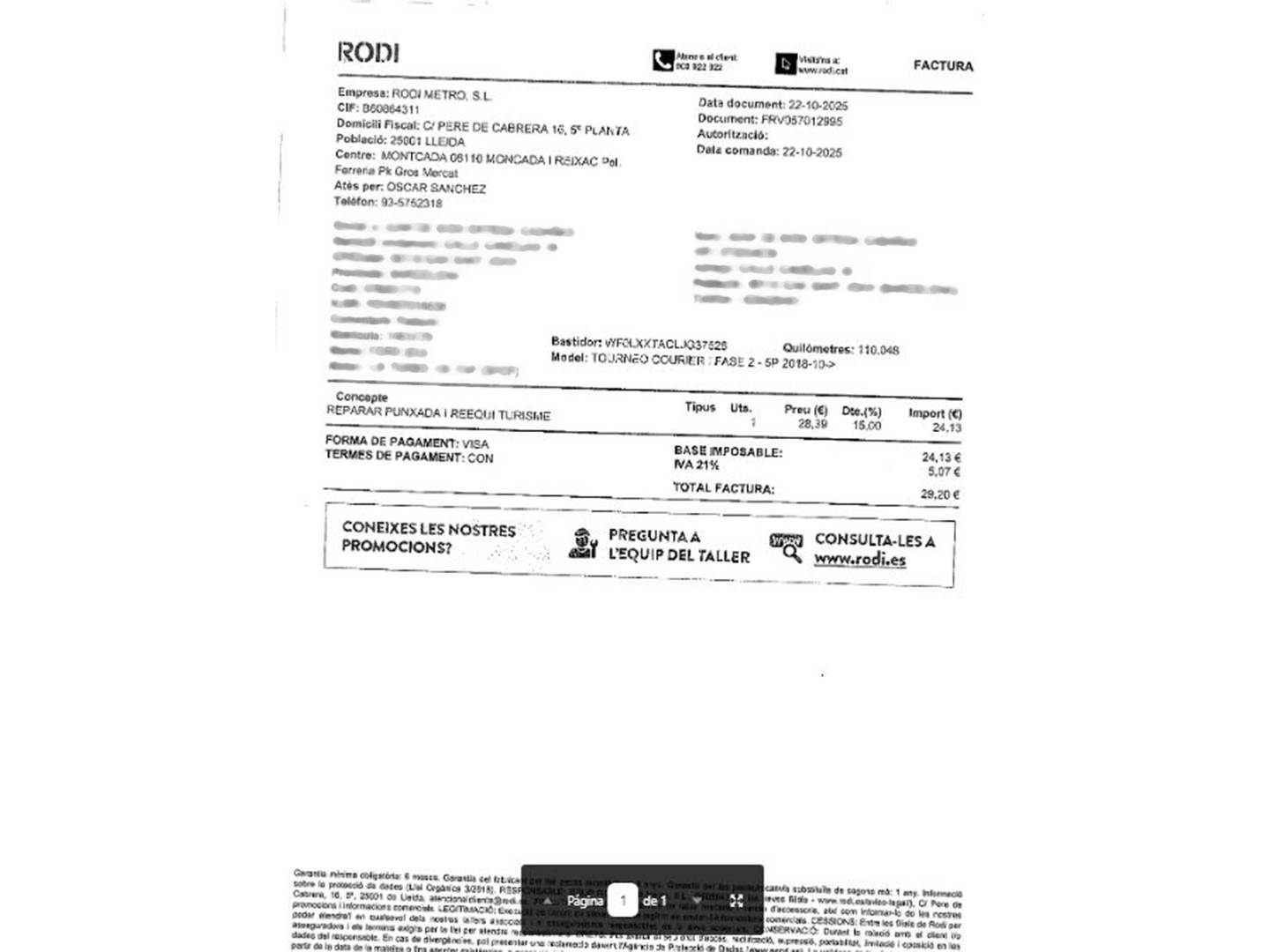 Foto Ford Tourneo Courier Ford Tourneo Courier 1.0 EcoBoost Titanium (100 CV)