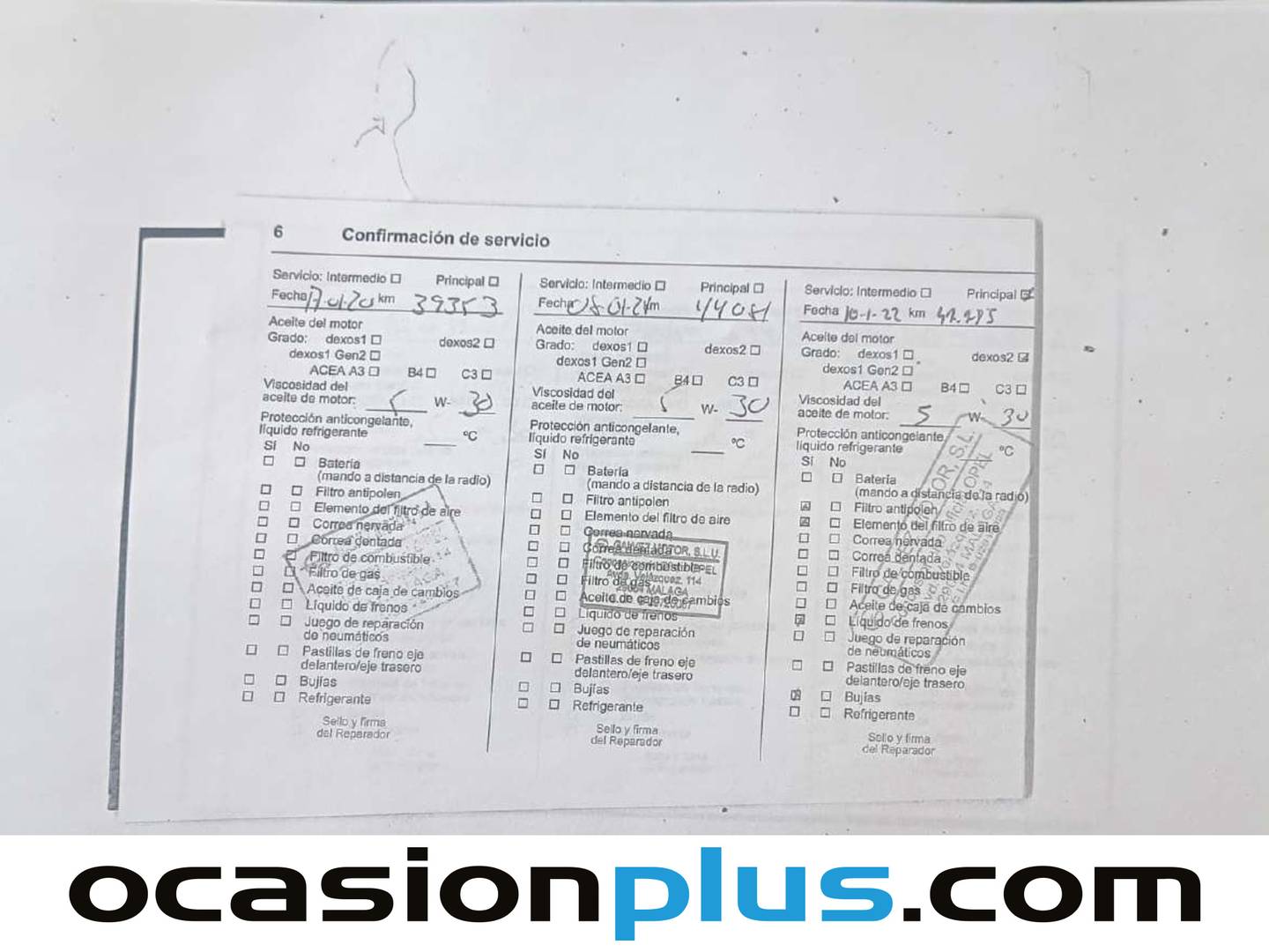 Foto del mantenimiento del Opel Grandland X Opel Grandland X 1.2 Turbo S&S ecoTEC Excellence (130 CV)