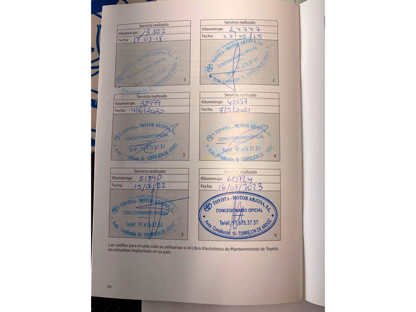 Foto del mantenimiento del Toyota C-HR Toyota C-HR 1.8 125H Dynamic Plus (122 CV)