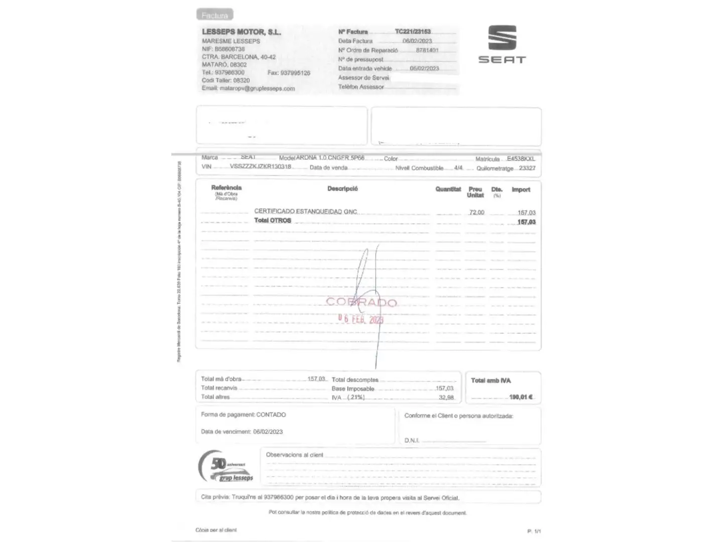 Foto Seat Arona SEAT Arona 1.0 TGI GNC FR  (90 CV)