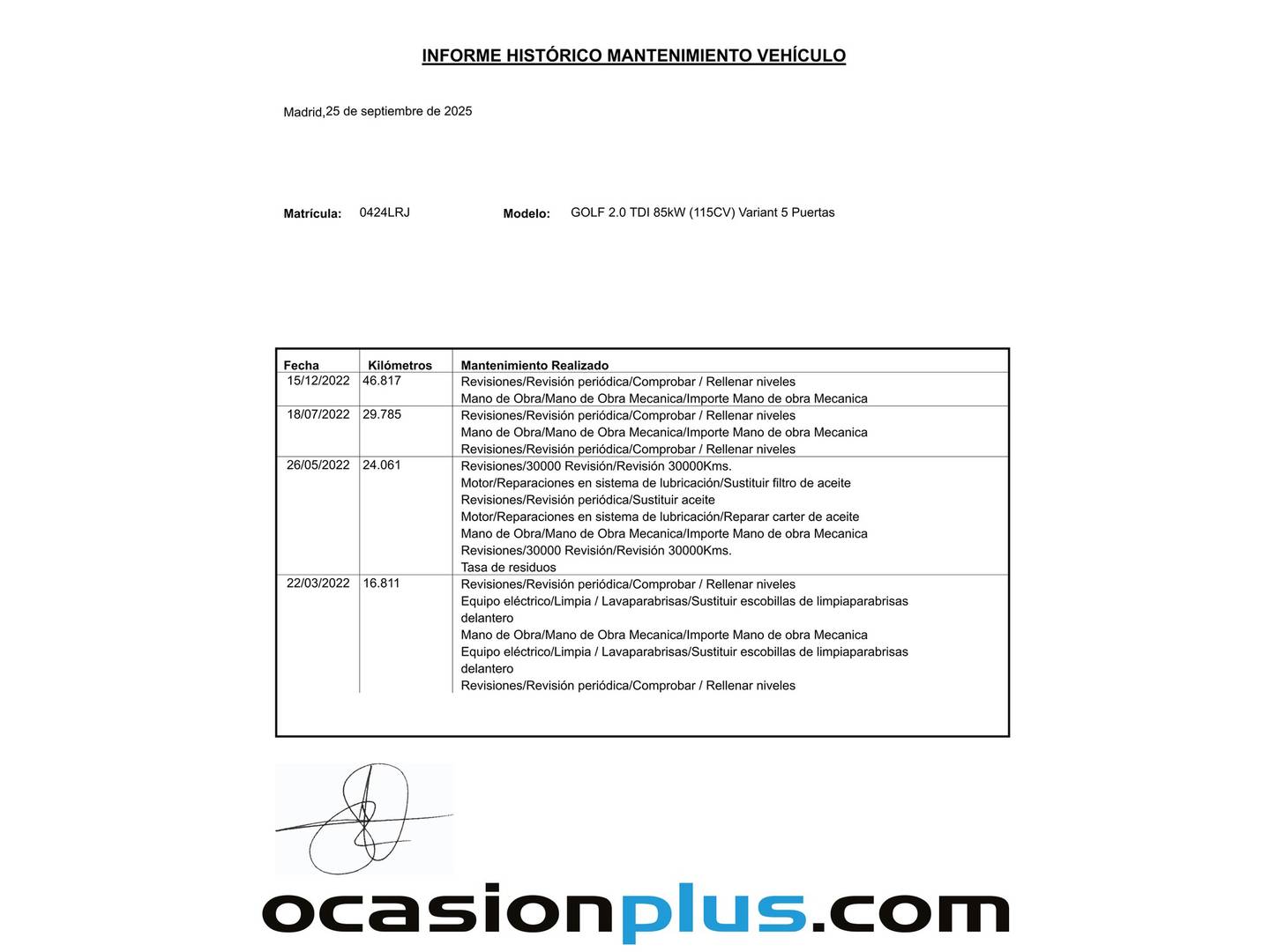 Foto Volkswagen Golf Volkswagen Golf Variant Variant 2.0 TDI (115 CV)