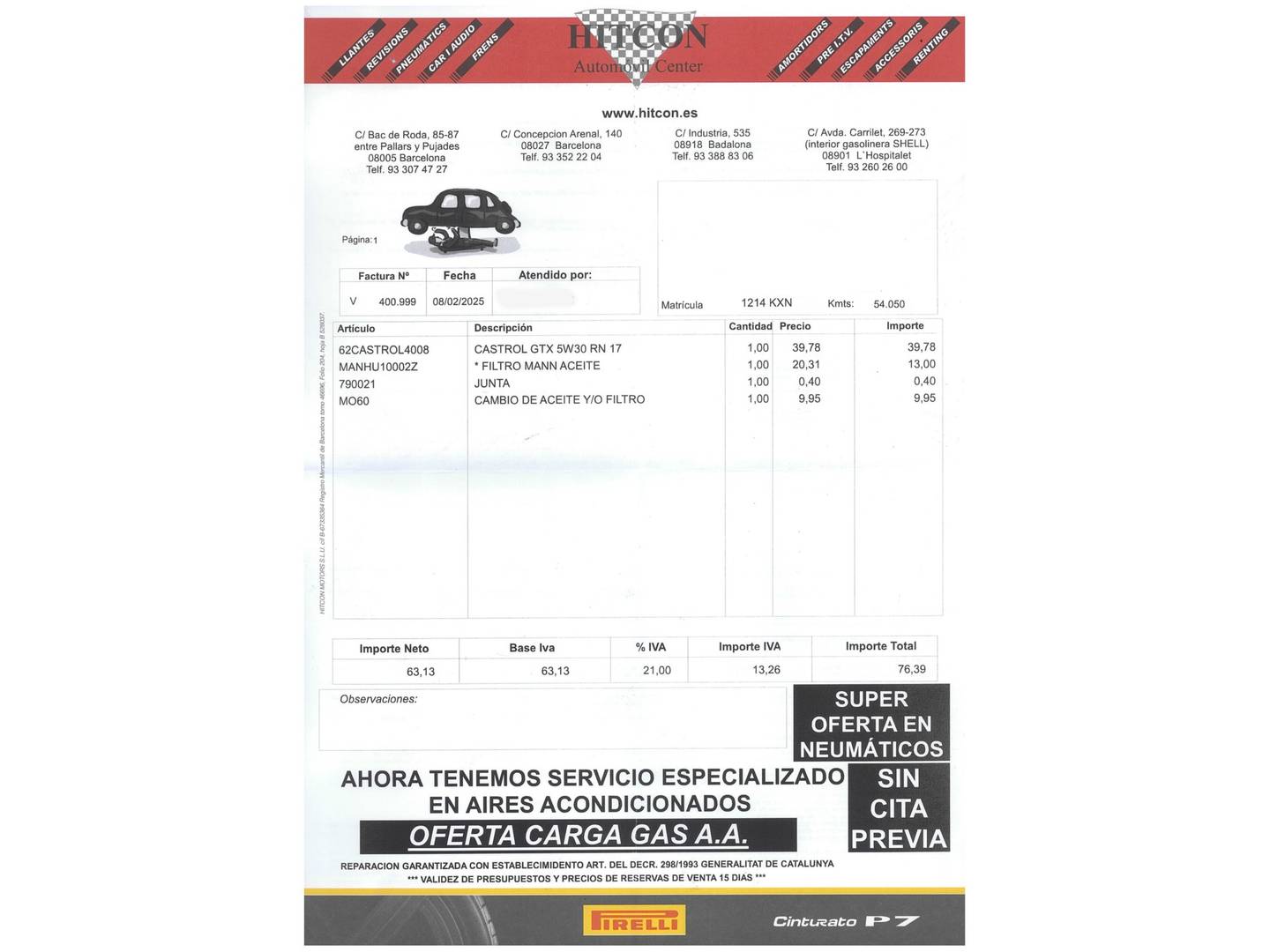 Foto del mantenimiento del Renault Grand Scénic Renault Grand Scenic Zen Energy TCe (160 CV) 7 Plazas