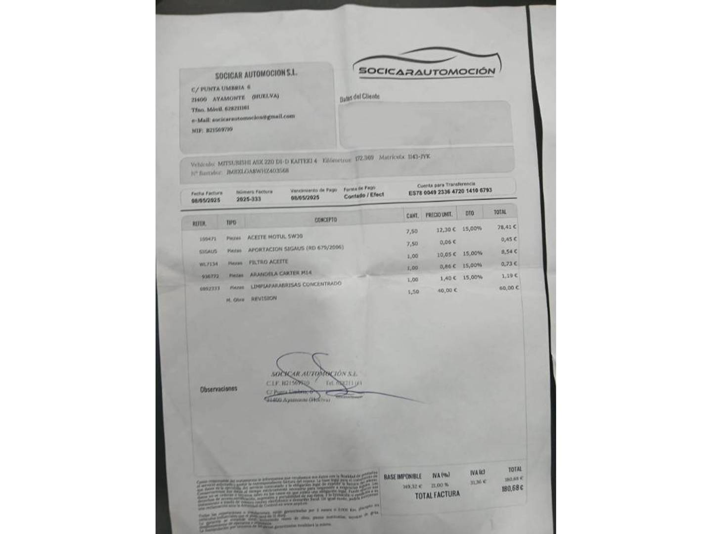 Foto Mitsubishi ASX Mitsubishi ASX 220 DI-D Kaiteki 4WD Auto (150 CV)