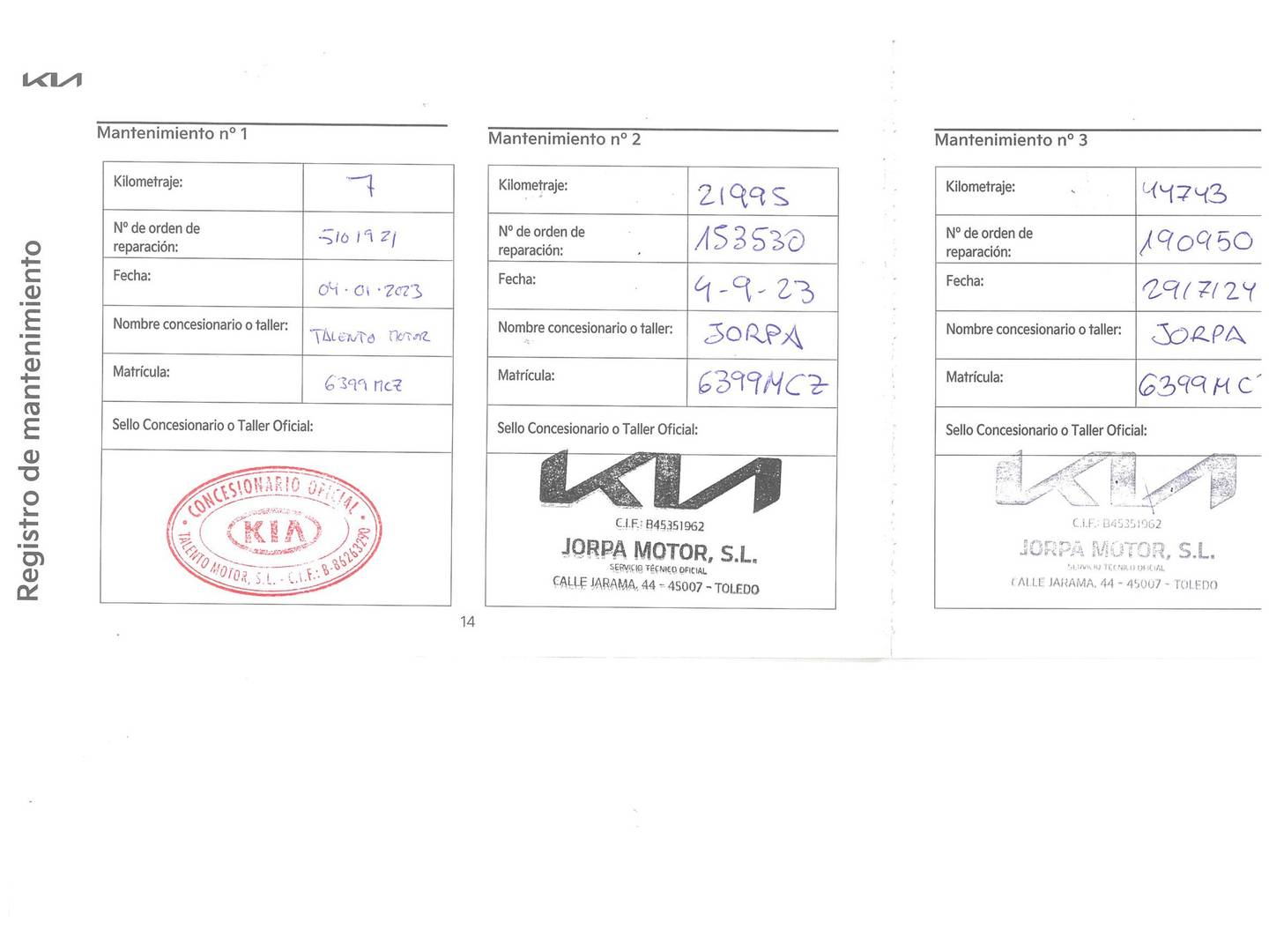 Foto del mantenimiento del KIA XCeed KIA XCeed 1.6 MHEV iMT Concept (136CV)