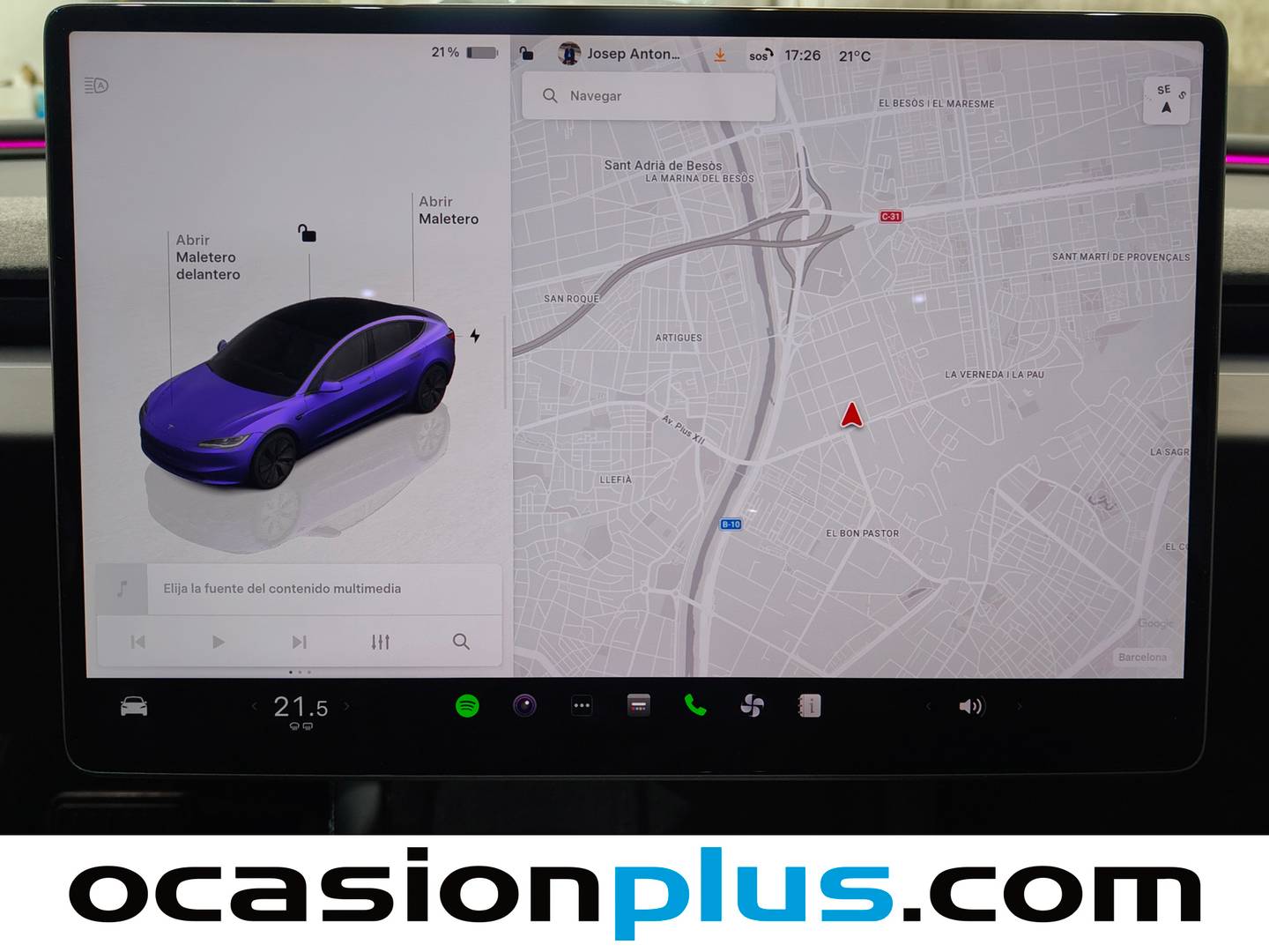 Equipamiento del Tesla Model 3 Tesla Model 3 RWD (283 CV)
