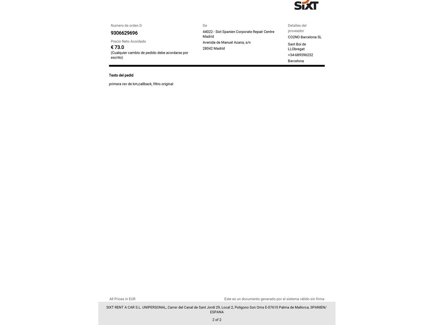 Foto del mantenimiento del Renault Master Renault Master Furgon L3H2 3500 Energy RG dCi (145 CV)