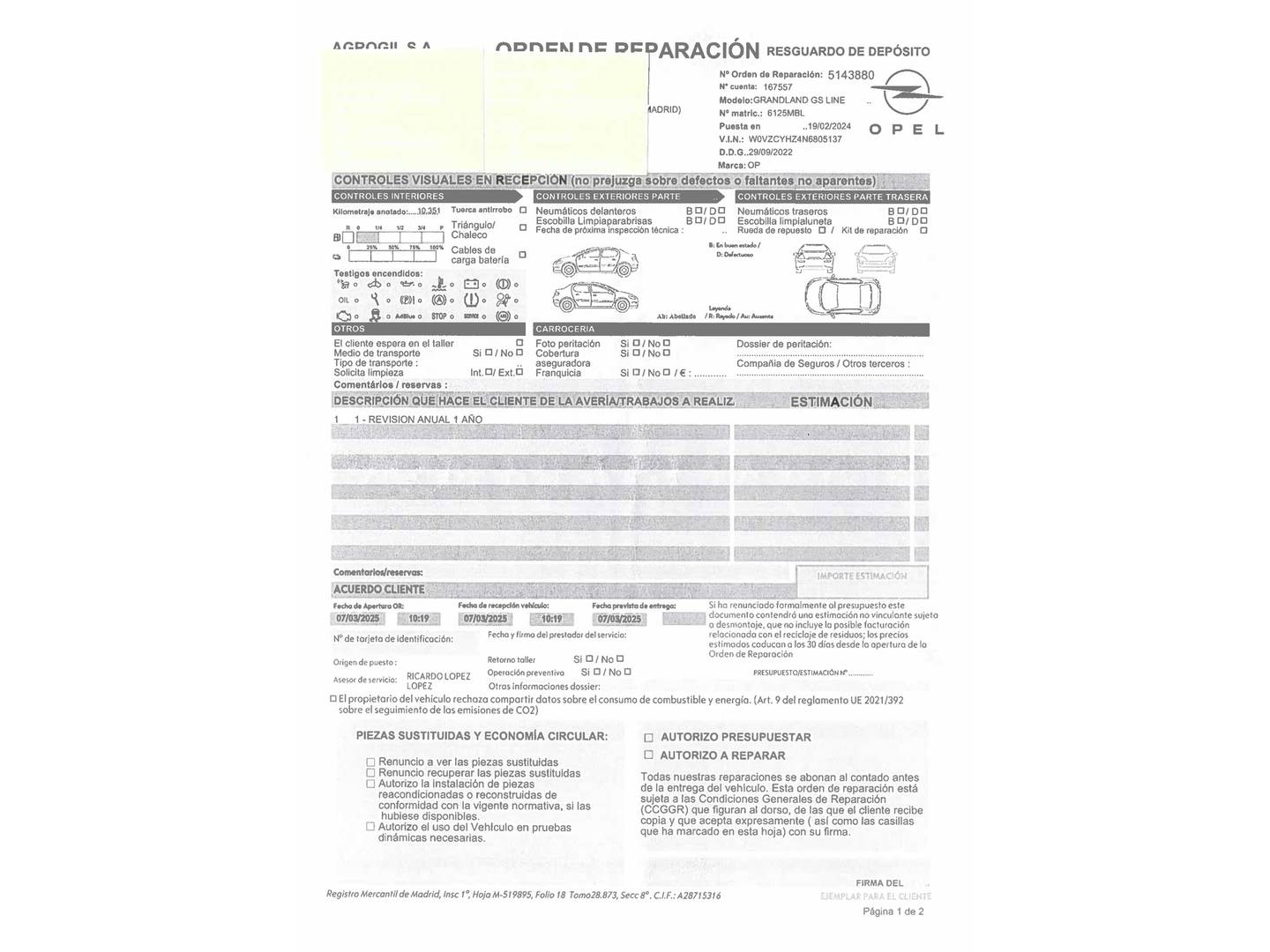 Foto Opel Grandland Opel Grandland 1.5 CDTi GS Line Auto (130 CV)