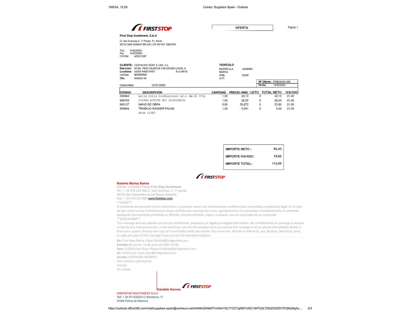 Foto del mantenimiento del Hyundai Tucson Hyundai Tucson 1.6 TGDI Klass 4x2 (150 CV)
