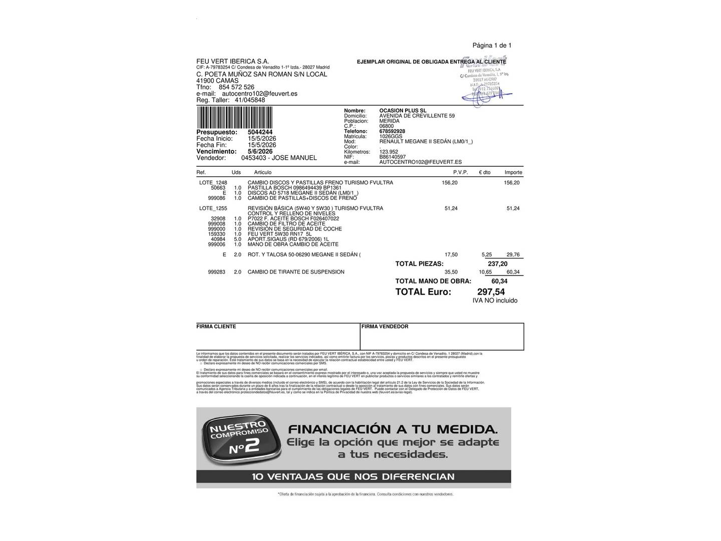 Foto trasera Renault Mégane Renault Megane Sedan Emotion dCi (105 CV) derecha