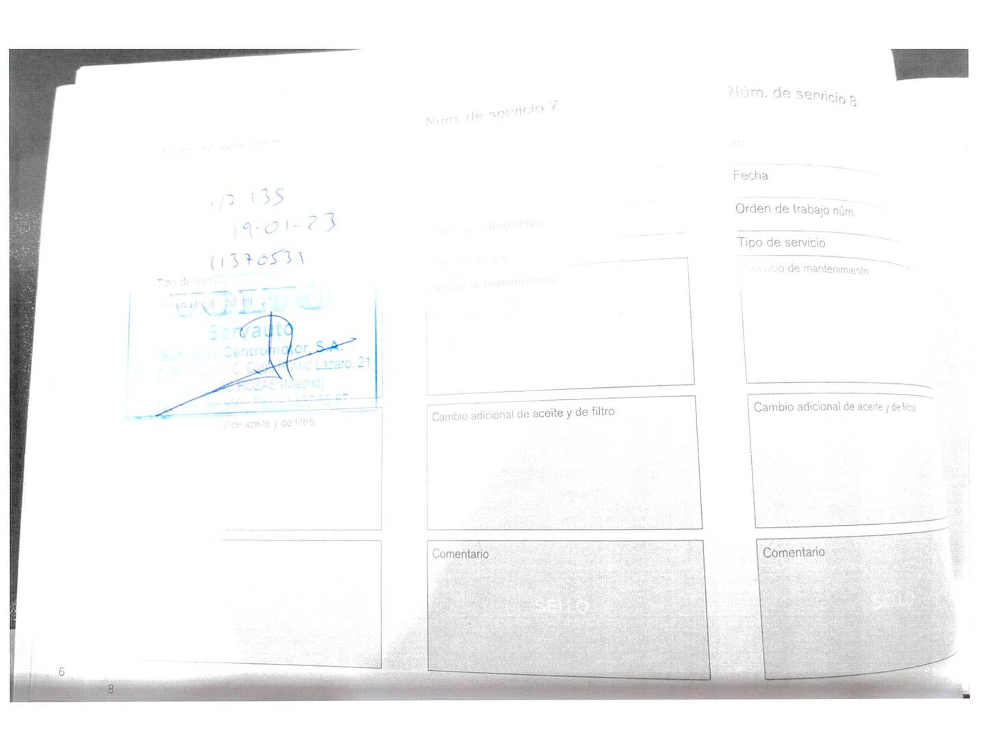 Foto del mantenimiento del Volvo V40 Volvo V40 D3 Kinetic (150 CV)