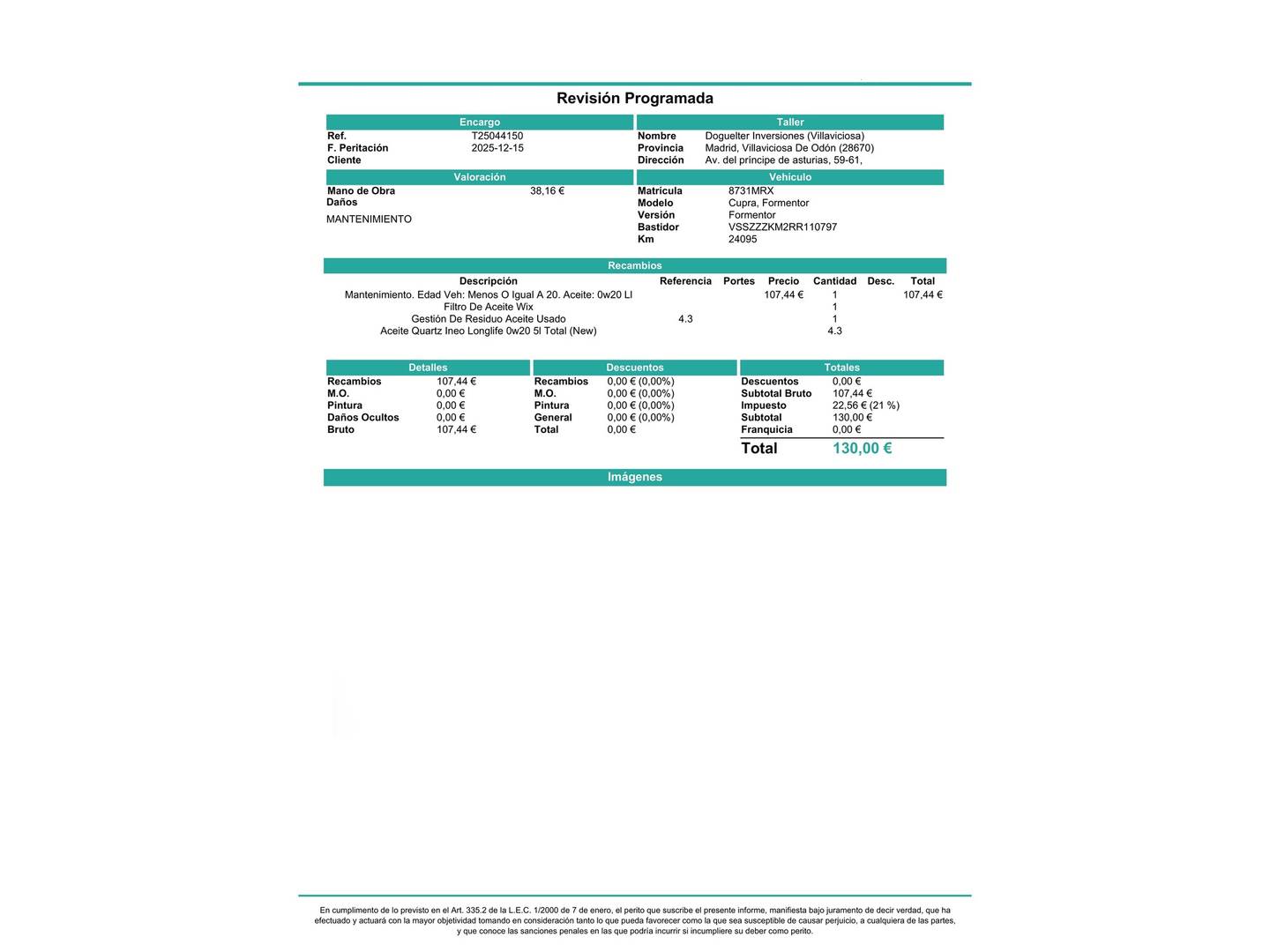 Foto Cupra Formentor CUPRA Formentor 1.5 TSI Tech Edition DSG (150 CV)