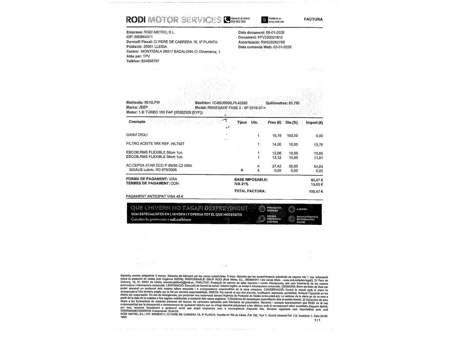 Foto Jeep Renegade Jeep Renegade 1.3G Limited 4x2 DDCT 110 kW (150 CV)