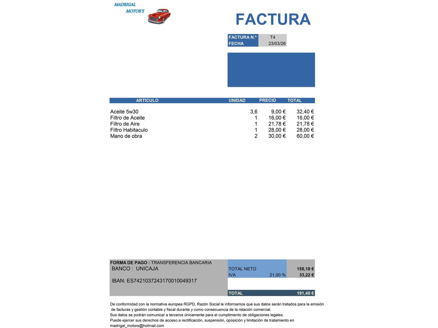 Foto del mantenimiento del KIA Sportage KIA Sportage 1.6 GDi Drive 4x2 (132 CV)