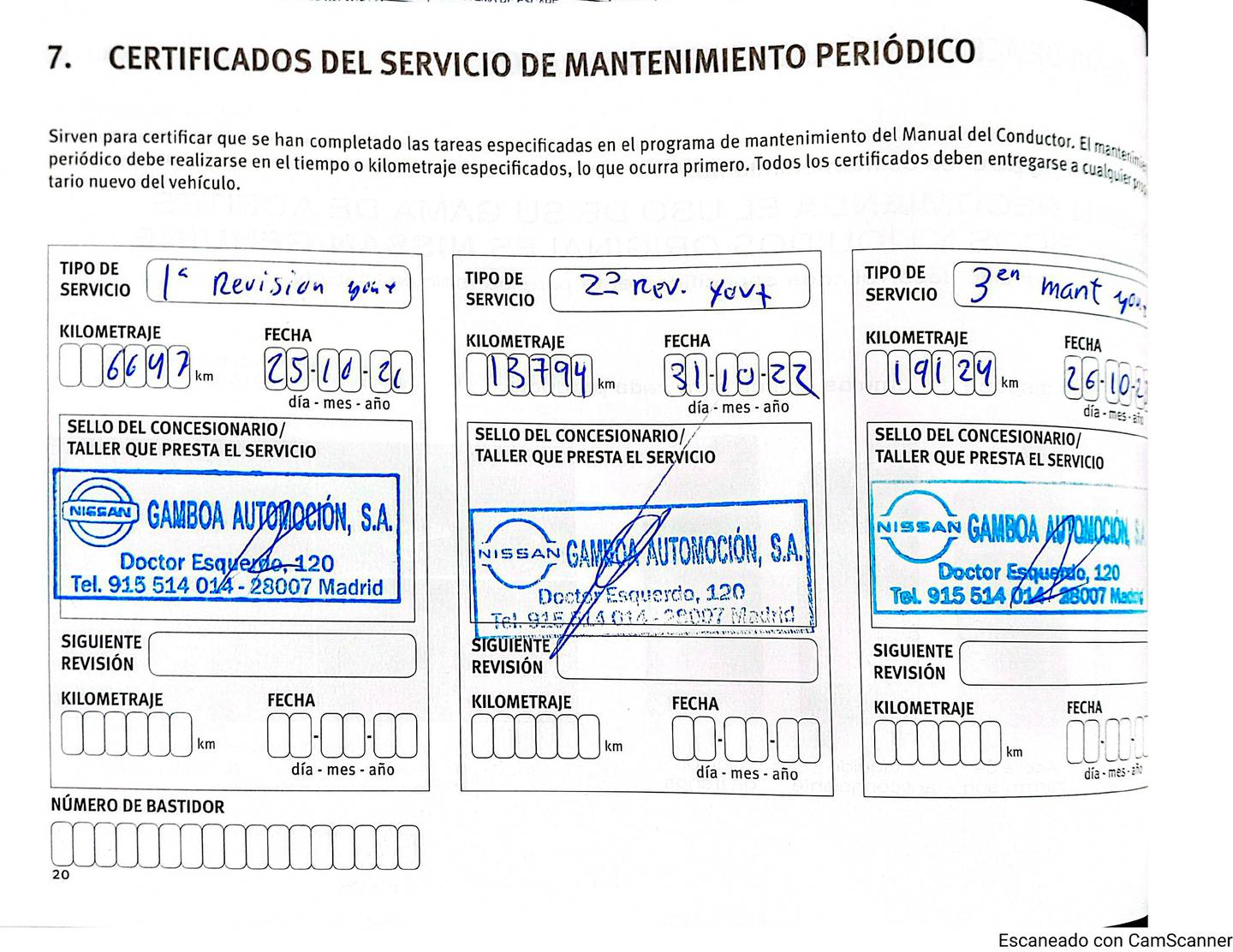 Foto del mantenimiento del Nissan JUKE Nissan Juke DIG-T N-Connecta 4x2 DCT (117 CV)