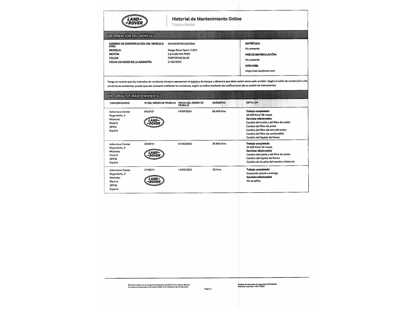 Foto Land Rover Range Rover Sport Land Rover Range Rover Sport 2.0 Si4 PHEV HSE (404 CV) 4x4