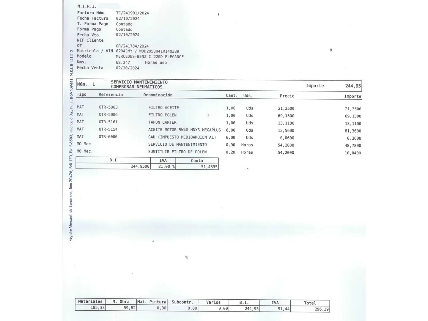Foto Mercedes Clase C Mercedes-Benz Clase C 220 d (170 CV) Pack AMG