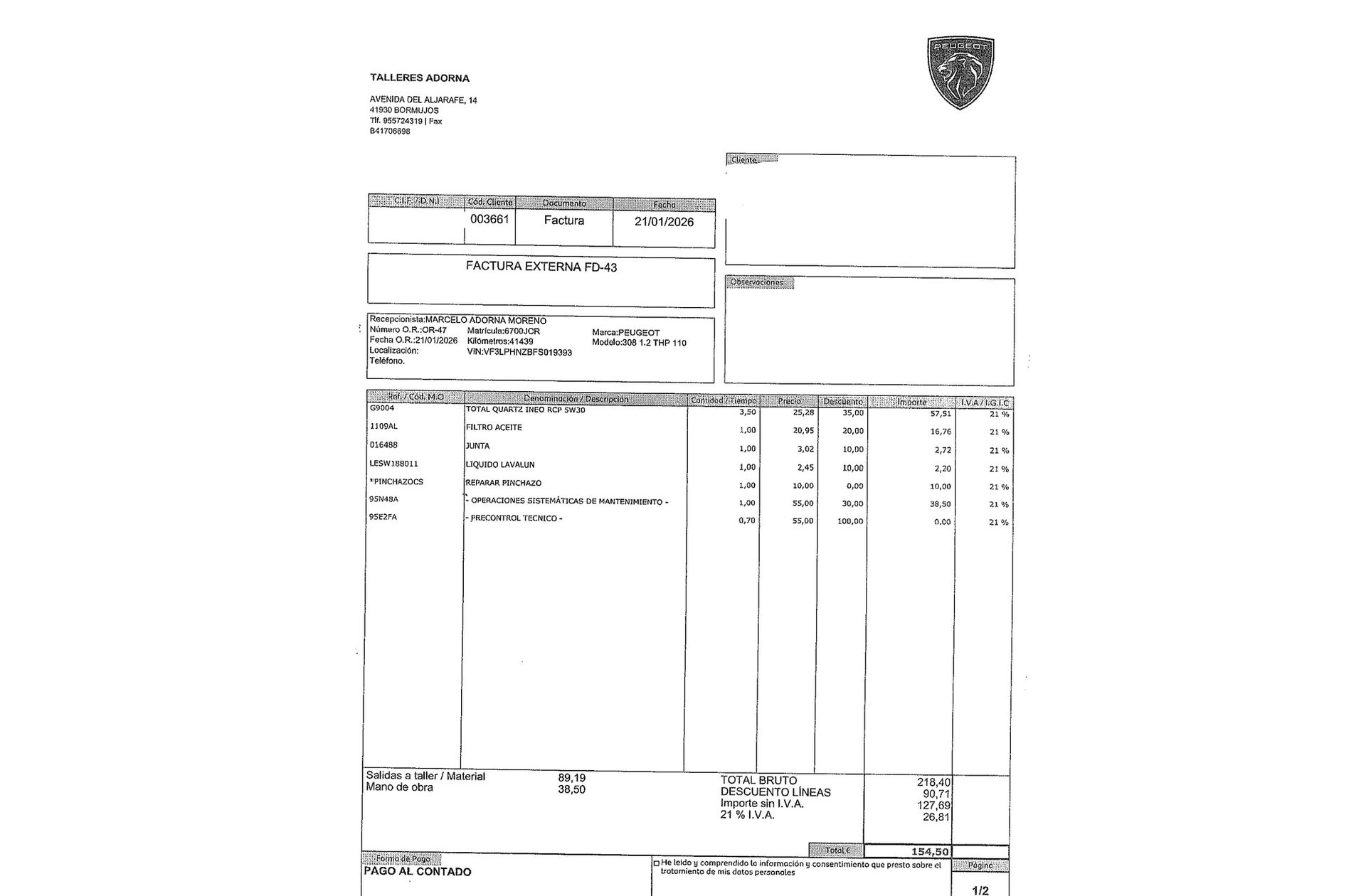 Peugeot 308 1.2 PureTech Active - foto 18