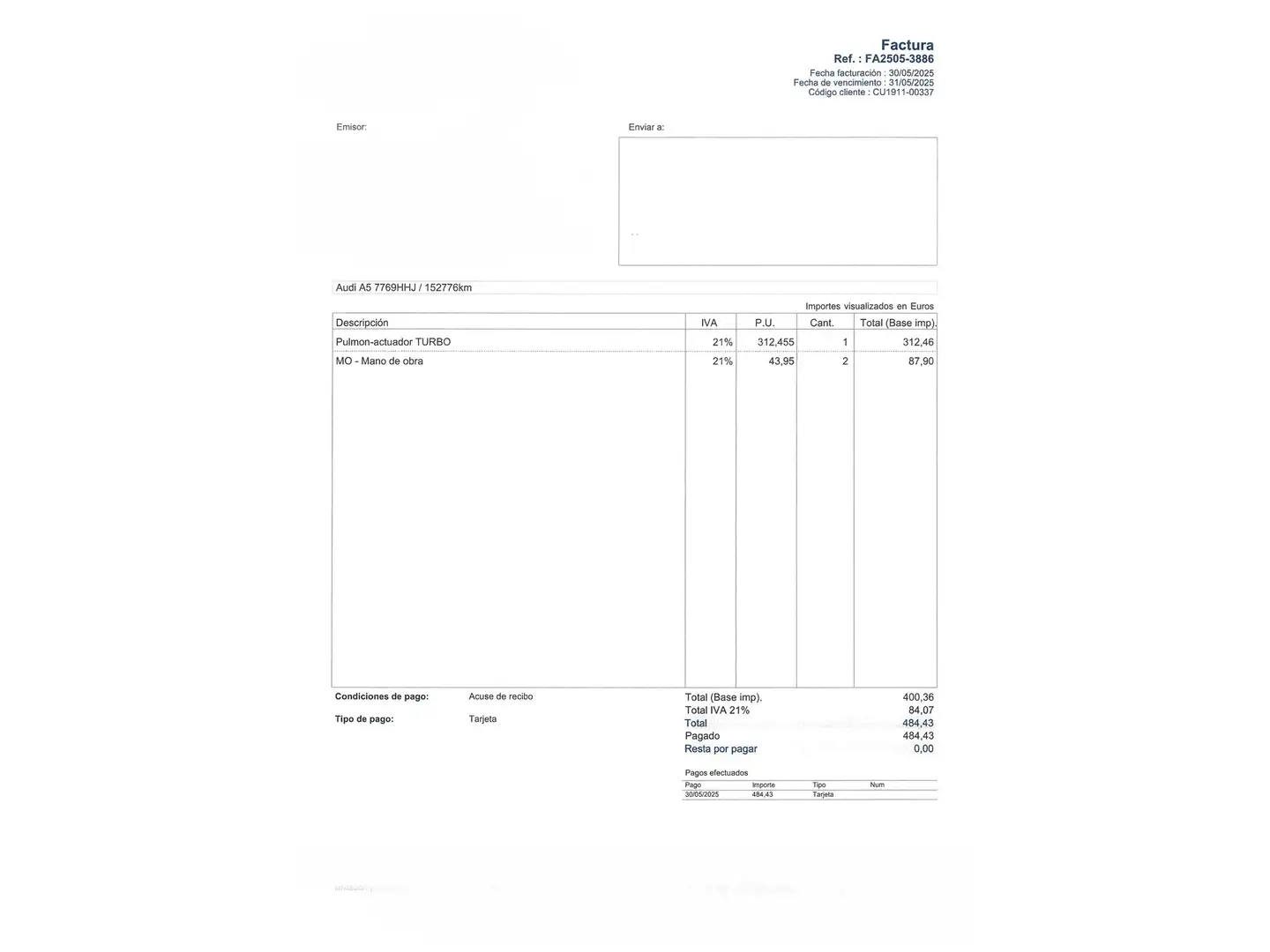 Foto Audi A5 Audi A5 Sportback 2.0 TDI (177 CV)