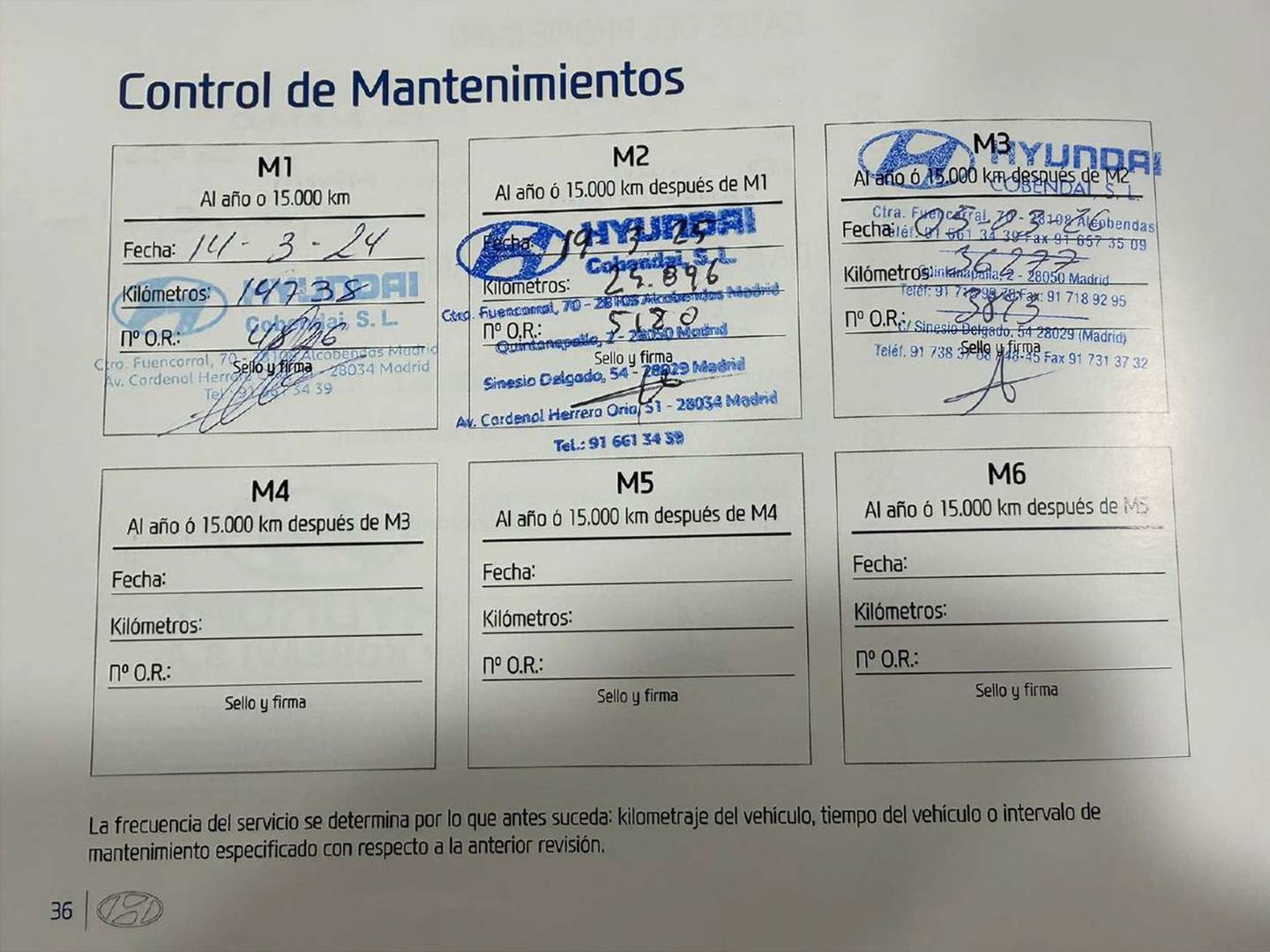 Foto del mantenimiento del Hyundai Bayon Hyundai Bayon 1.0 TGDI  (100CV) 48V Maxx