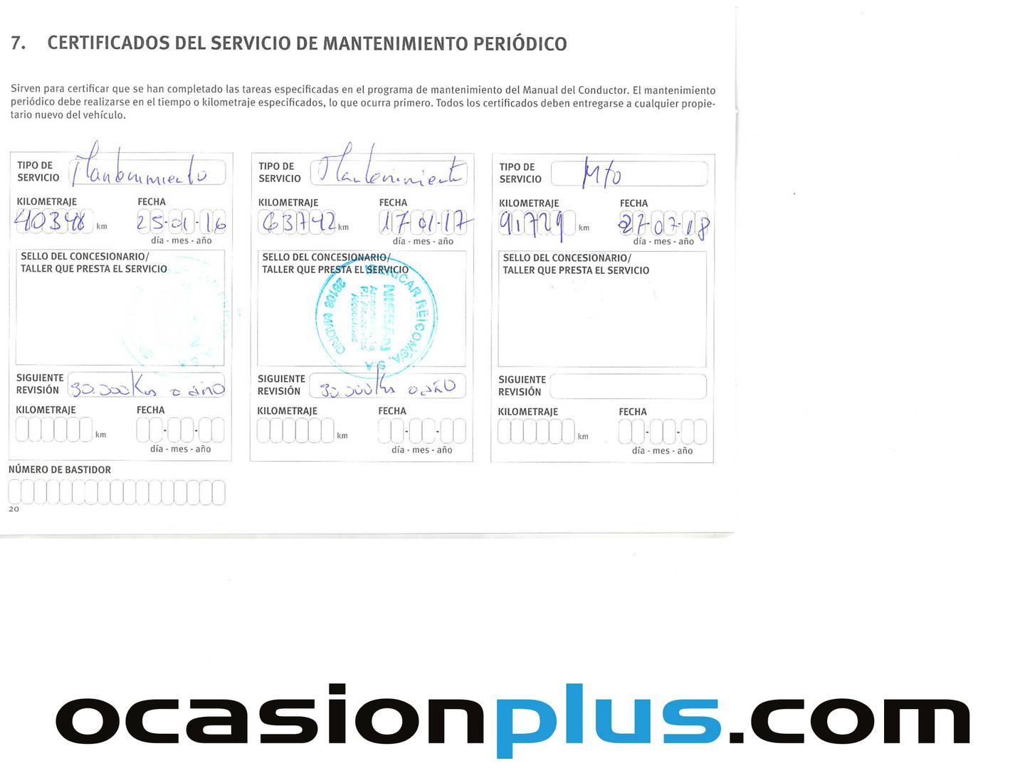 Foto del mantenimiento del Nissan X-TRAIL Nissan X-Trail dCi 130 Tekna 4x2 (130 CV)