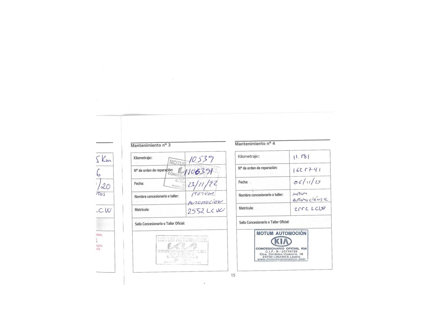 Foto del mantenimiento del KIA Ceed KIA Ceed 1.0 T-GDi Tech (120 CV)