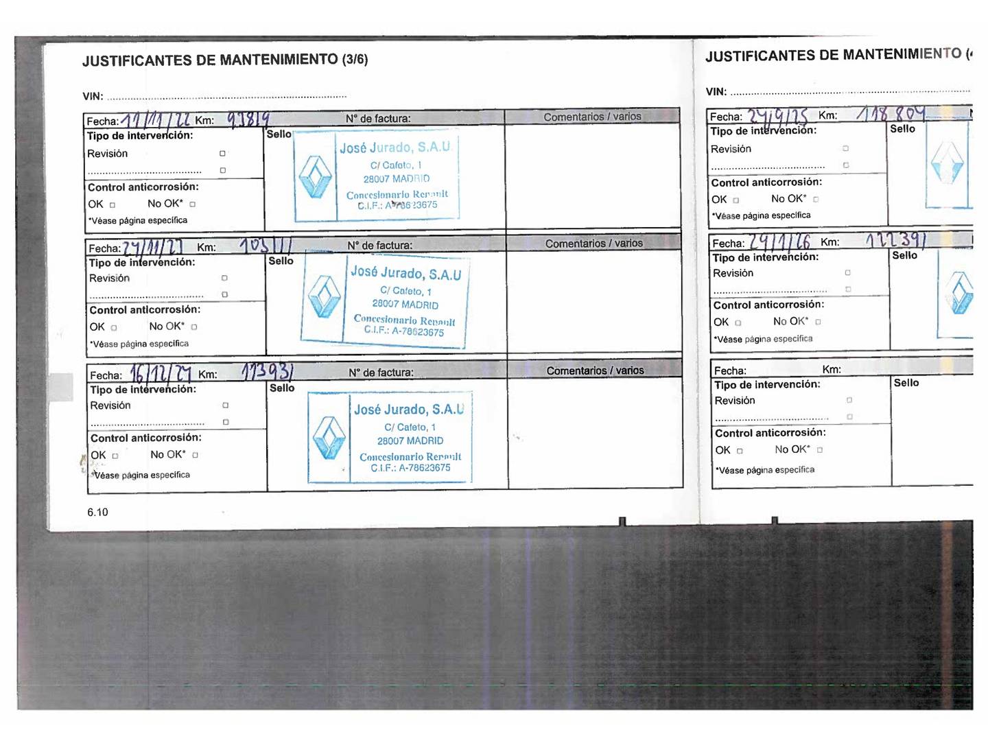 Foto del mantenimiento del Renault Espace Renault Espace Zen Energy TCe (200 CV) EDC 7 Plazas