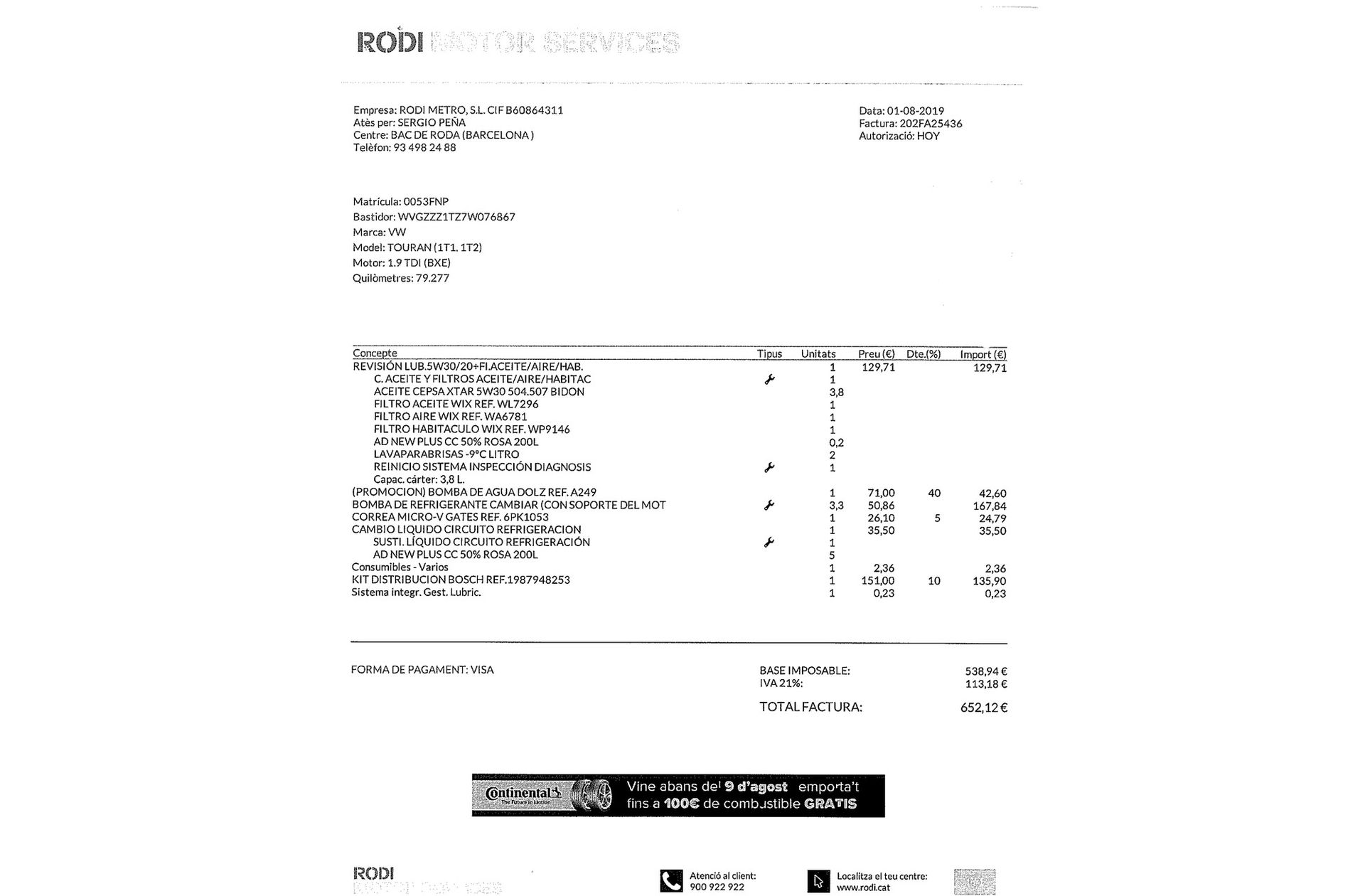 Volkswagen Touran Edition 1.9 TDI - foto 18