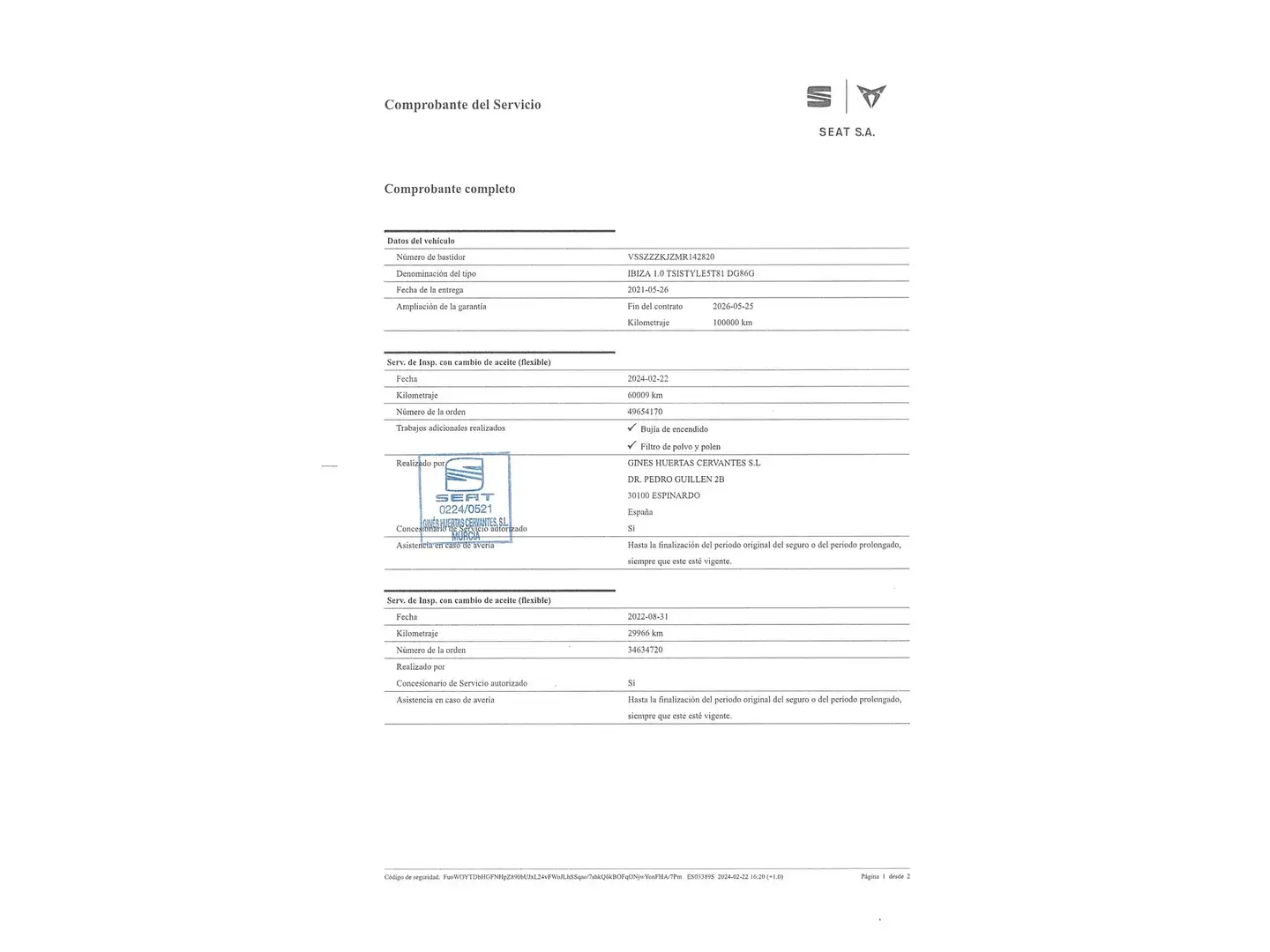 Foto Seat Ibiza SEAT Ibiza 1.0 TSI Style Go2 (110 CV)