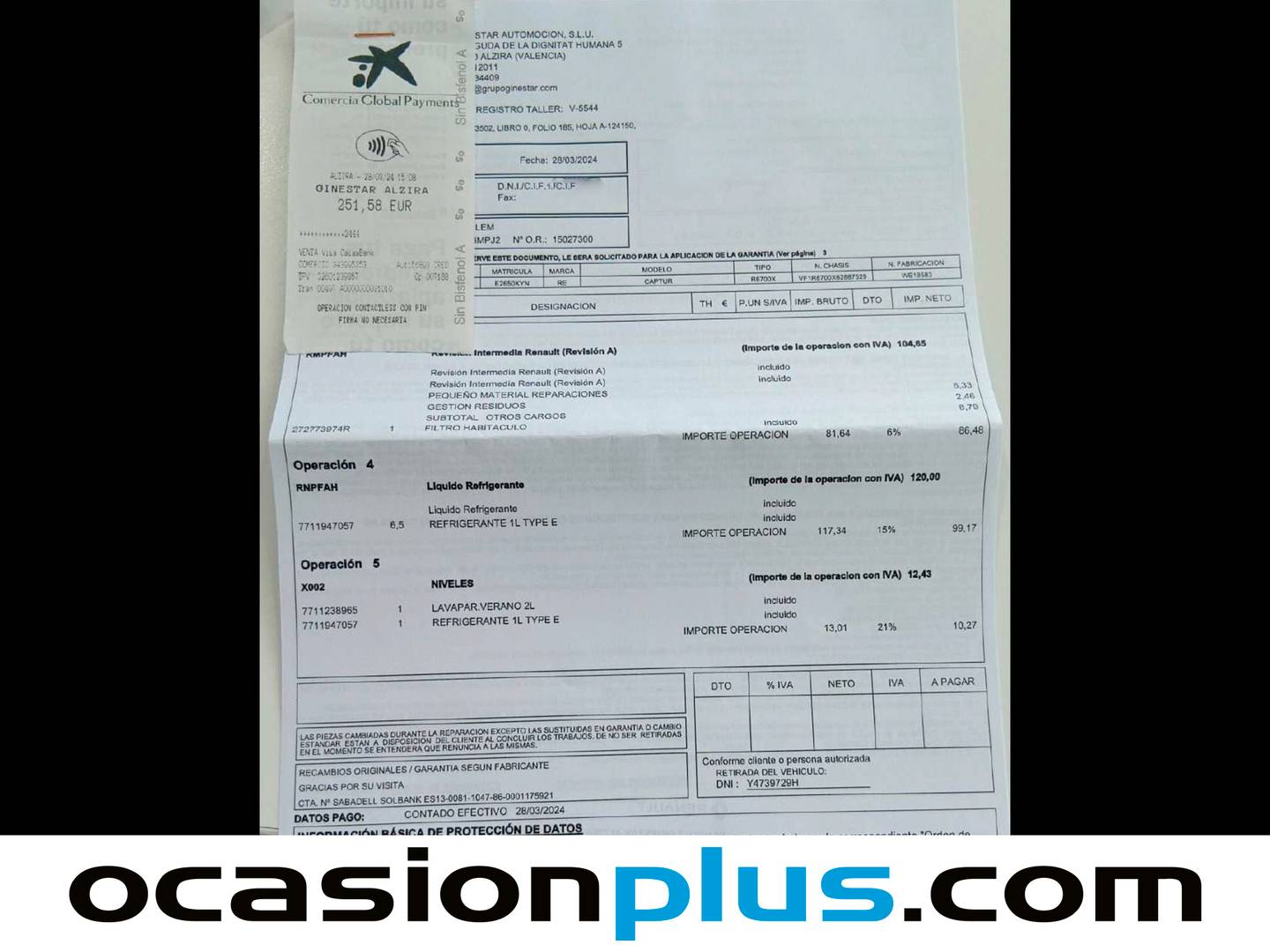 Foto del mantenimiento del Renault Captur Renault Captur S-Edition TCe GPF (150 CV)