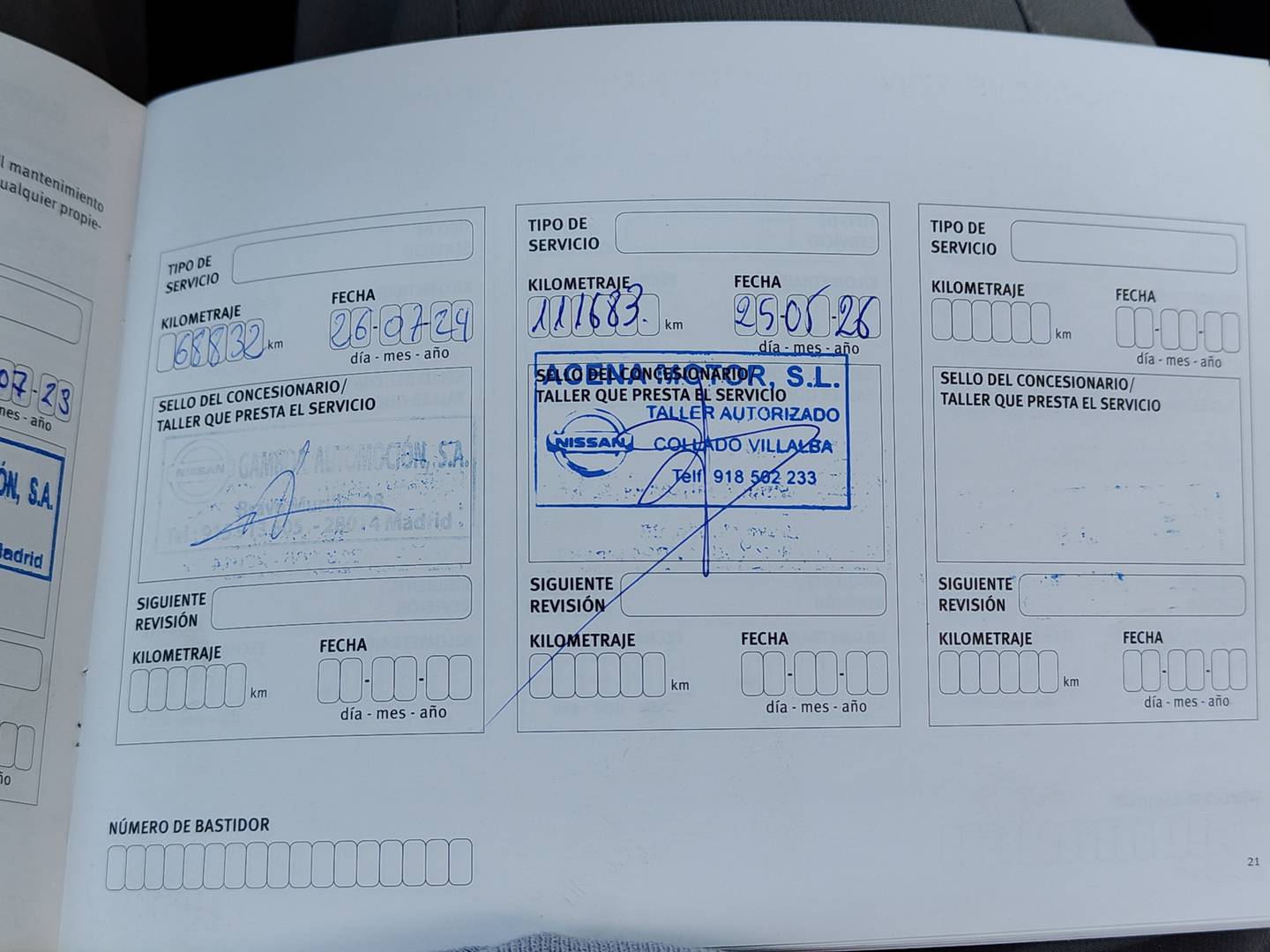 Foto del mantenimiento del Nissan X-TRAIL Nissan X-Trail dCi 150 N-Connecta CVT (150 CV)