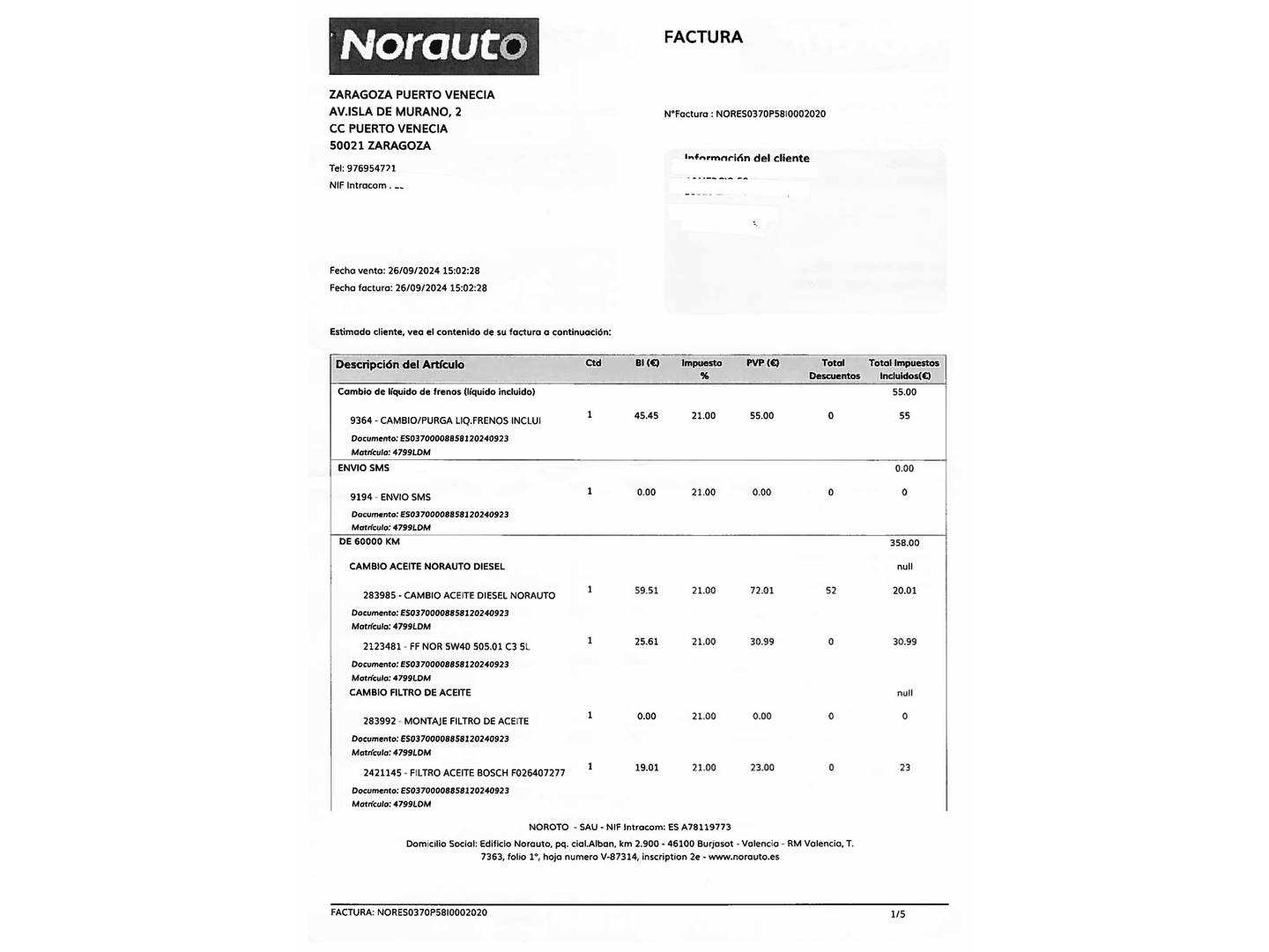 Foto del mantenimiento del BMW Serie 1 BMW Serie 1 116d (116 CV) Pack M