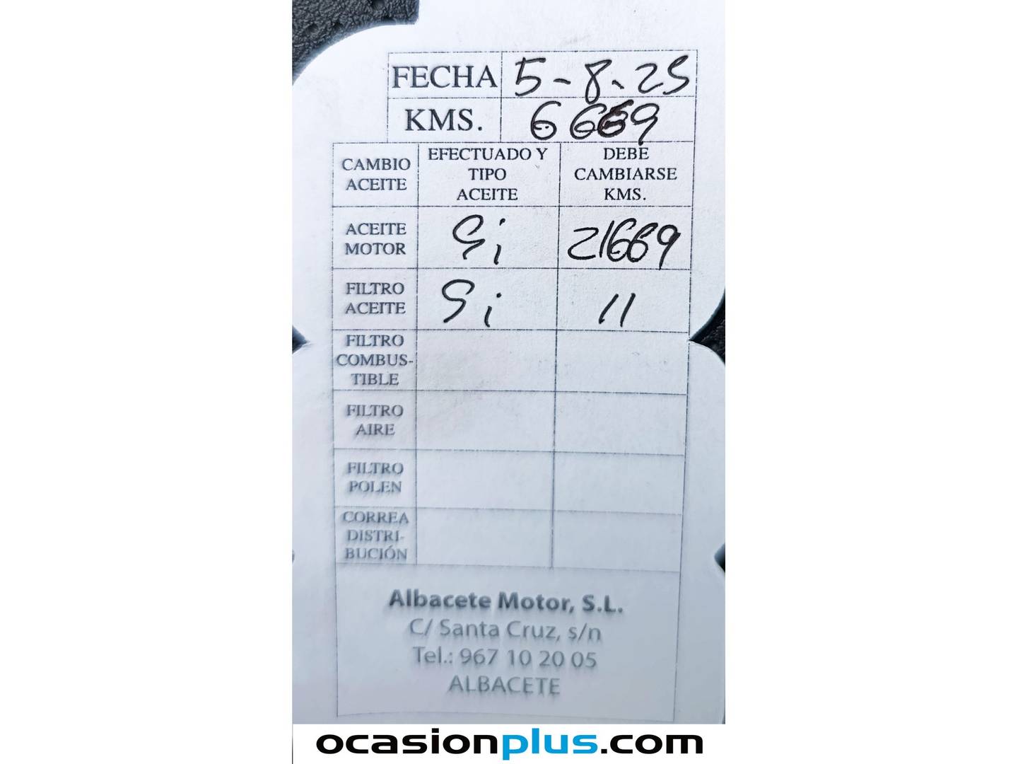 Foto del mantenimiento del KIA Picanto Kia Picanto 1.2 DPi AMT GT Line Auto (79 CV)