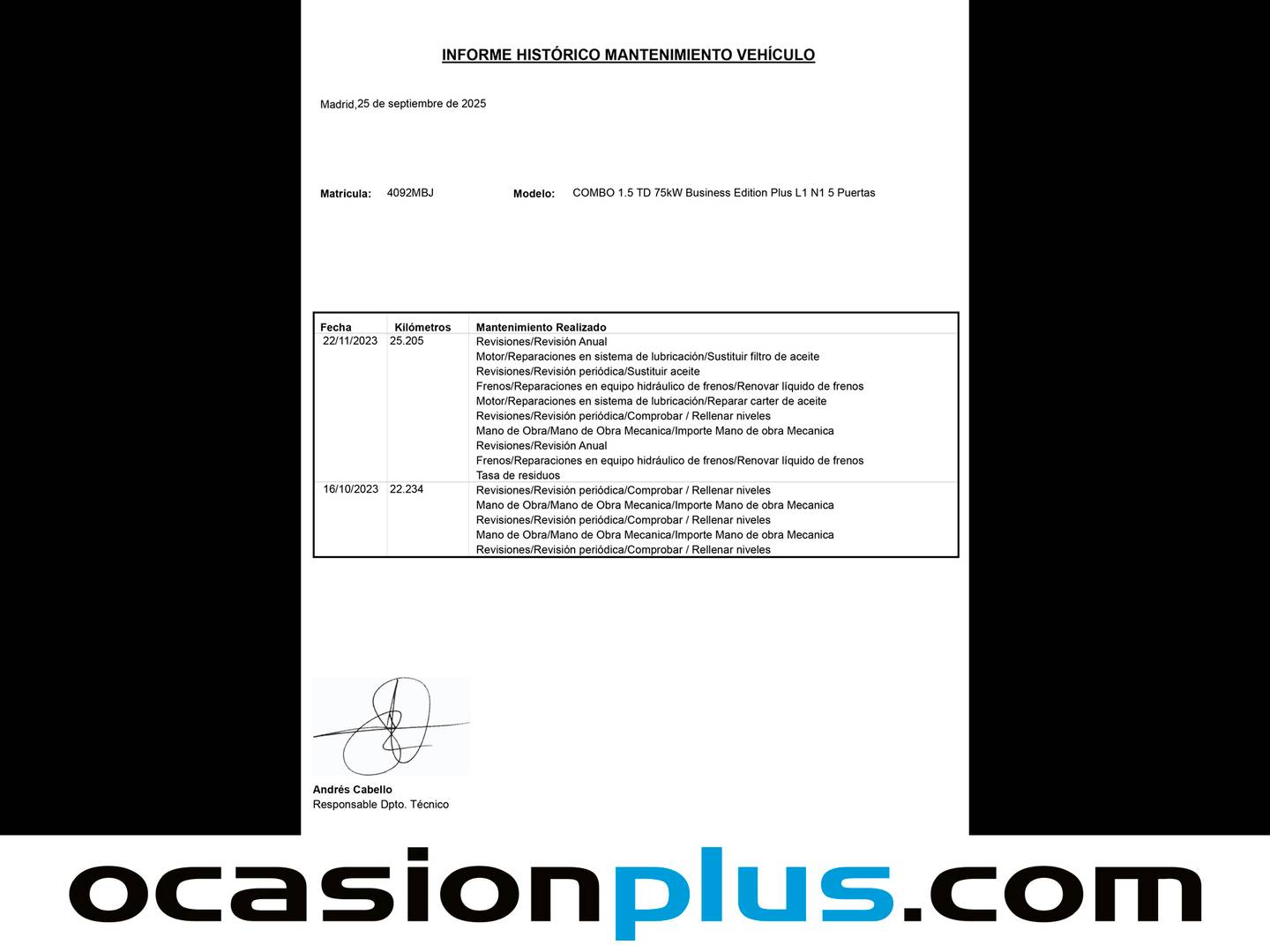 Foto Opel Combo Life Opel Combo Life 1.5 TD Business Edition Plus L1 (102 CV)