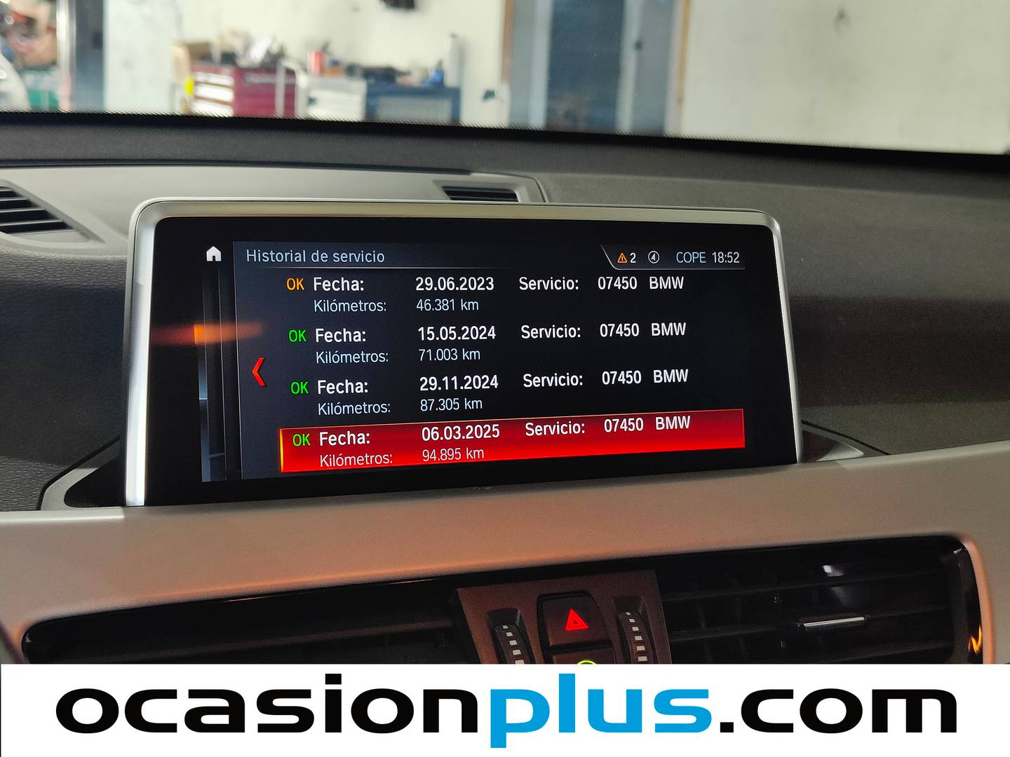 Foto del mantenimiento del BMW X1 BMW X1 sDrive16d (116 CV)