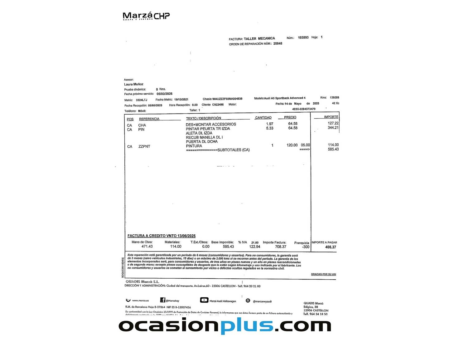 Foto Audi A5 Audi A5 Sportback S line 45 TFSI quattro (265 CV) S tronic