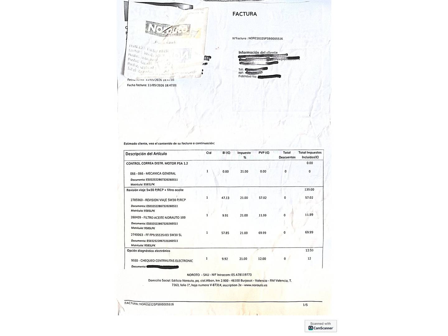 Foto del mantenimiento del Peugeot 2008 Peugeot 2008 PureTech 100 S&S Allure Pack (100 CV)
