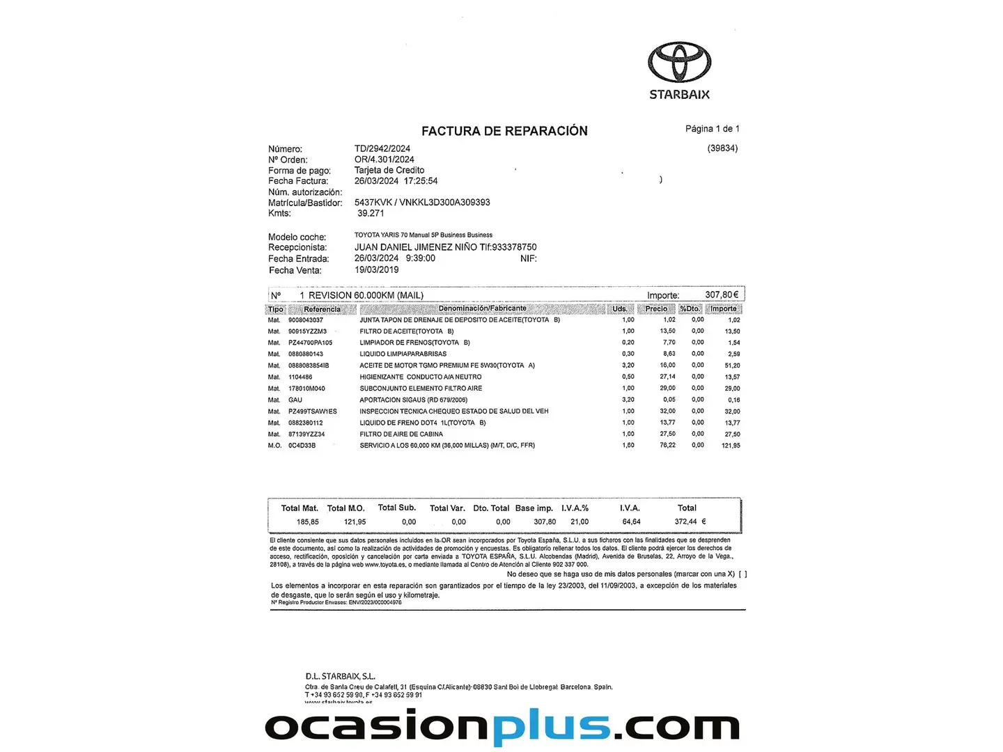 Foto Toyota Yaris Toyota Yaris 1.0 70 Business (69 CV)