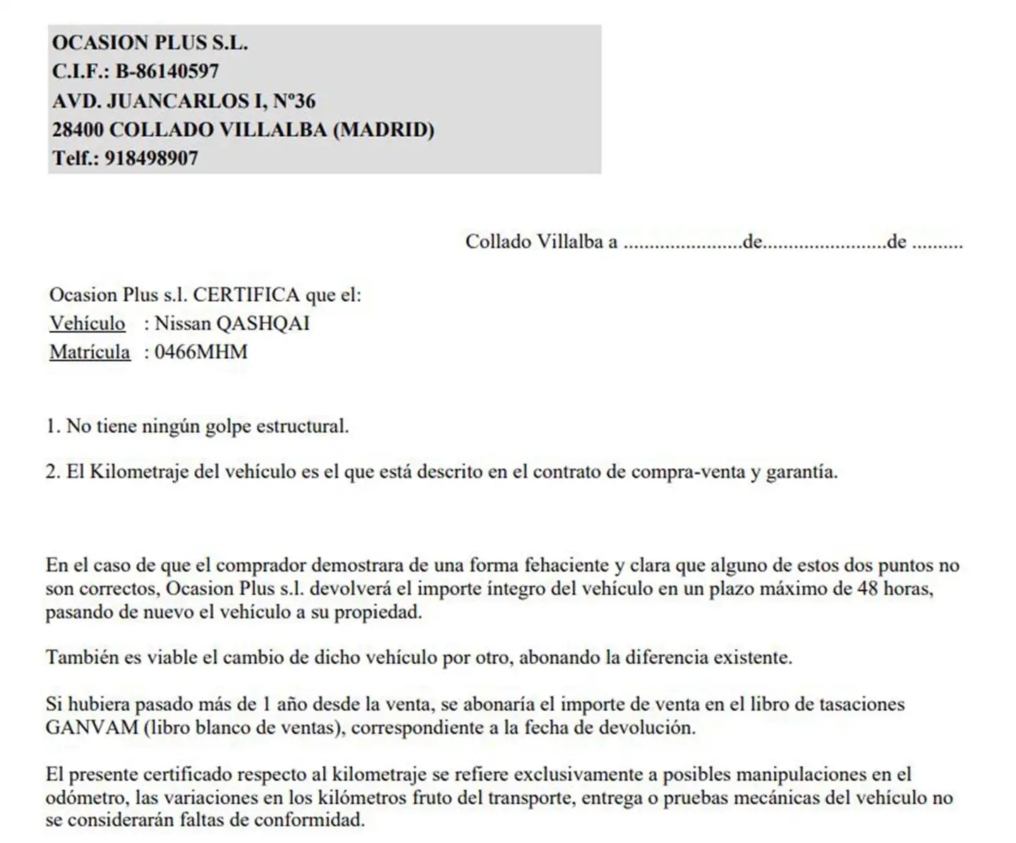 Certificado