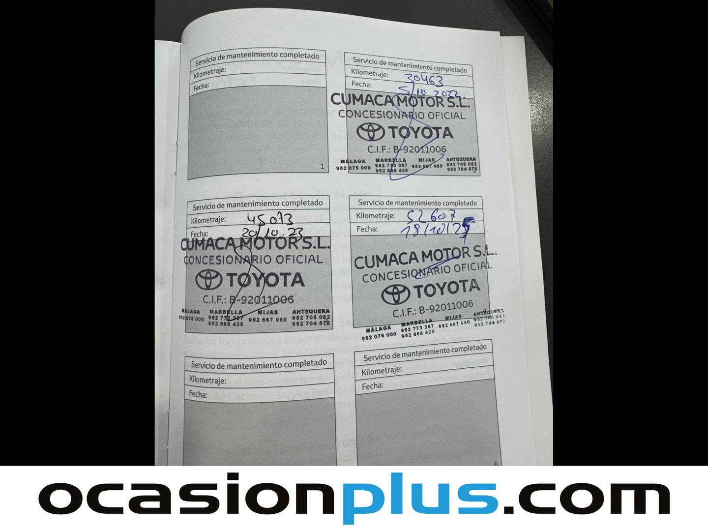 Foto del mantenimiento del Toyota C-HR Toyota C-HR 180H GR Sport (184 CV)