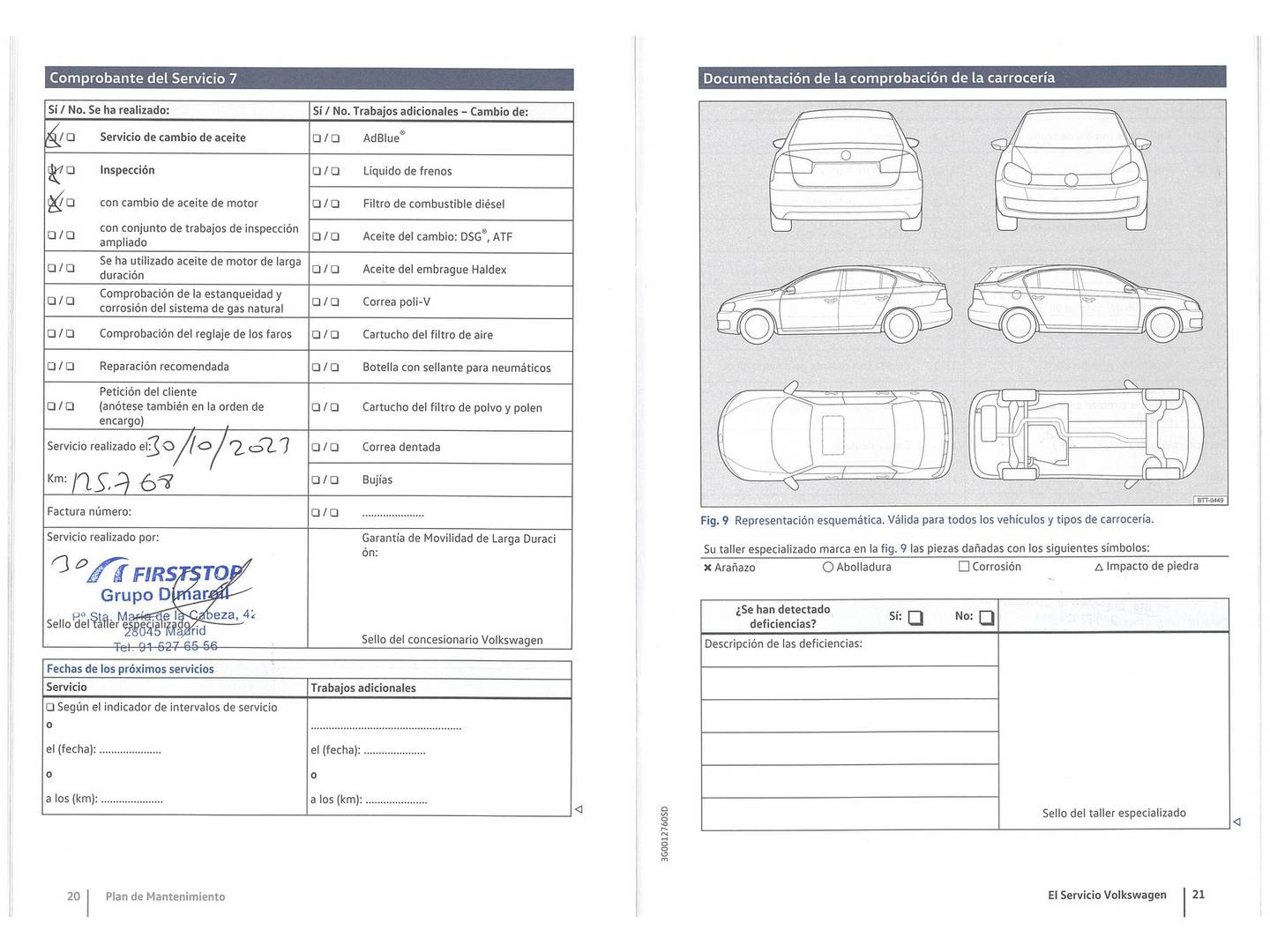 Foto del mantenimiento del Volkswagen Passat Volkswagen Passat 1.4 TSI BMT ACT (150 CV)