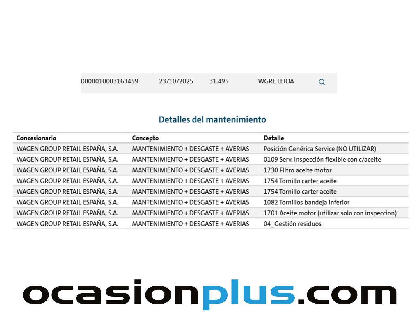 Foto del mantenimiento del Volkswagen Tiguan Volkswagen Tiguan Life 1.5 TSI (150 CV) DSG
