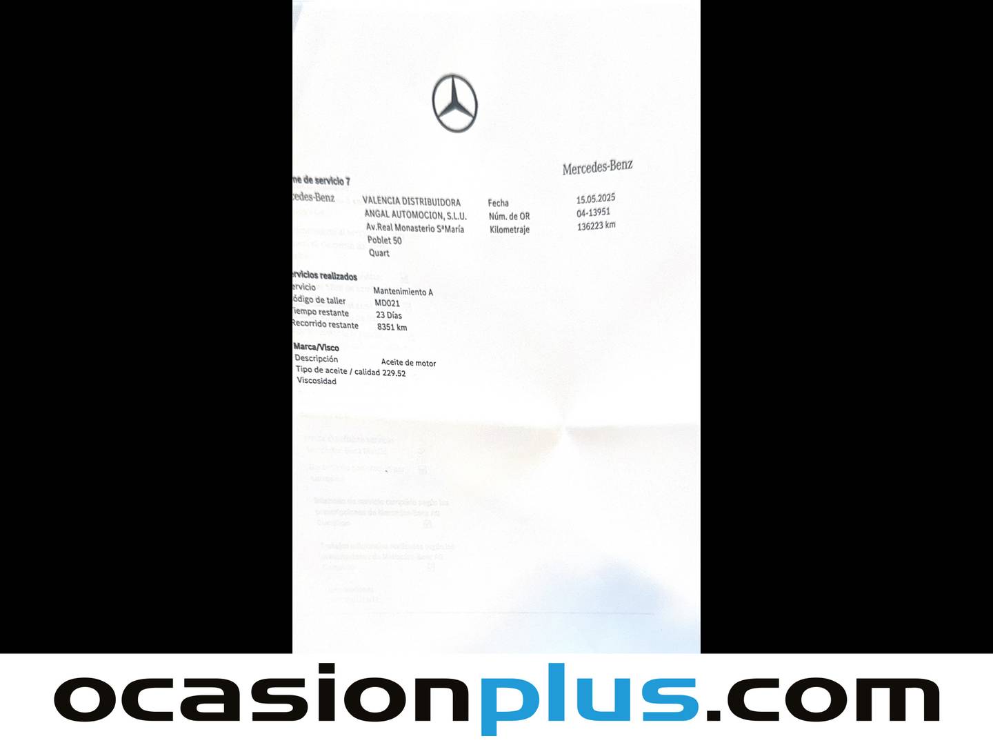 Foto del mantenimiento del Mercedes GLC Coupé Mercedes GLC Coupé 250 d 4Matic (204 CV) PACK AMG