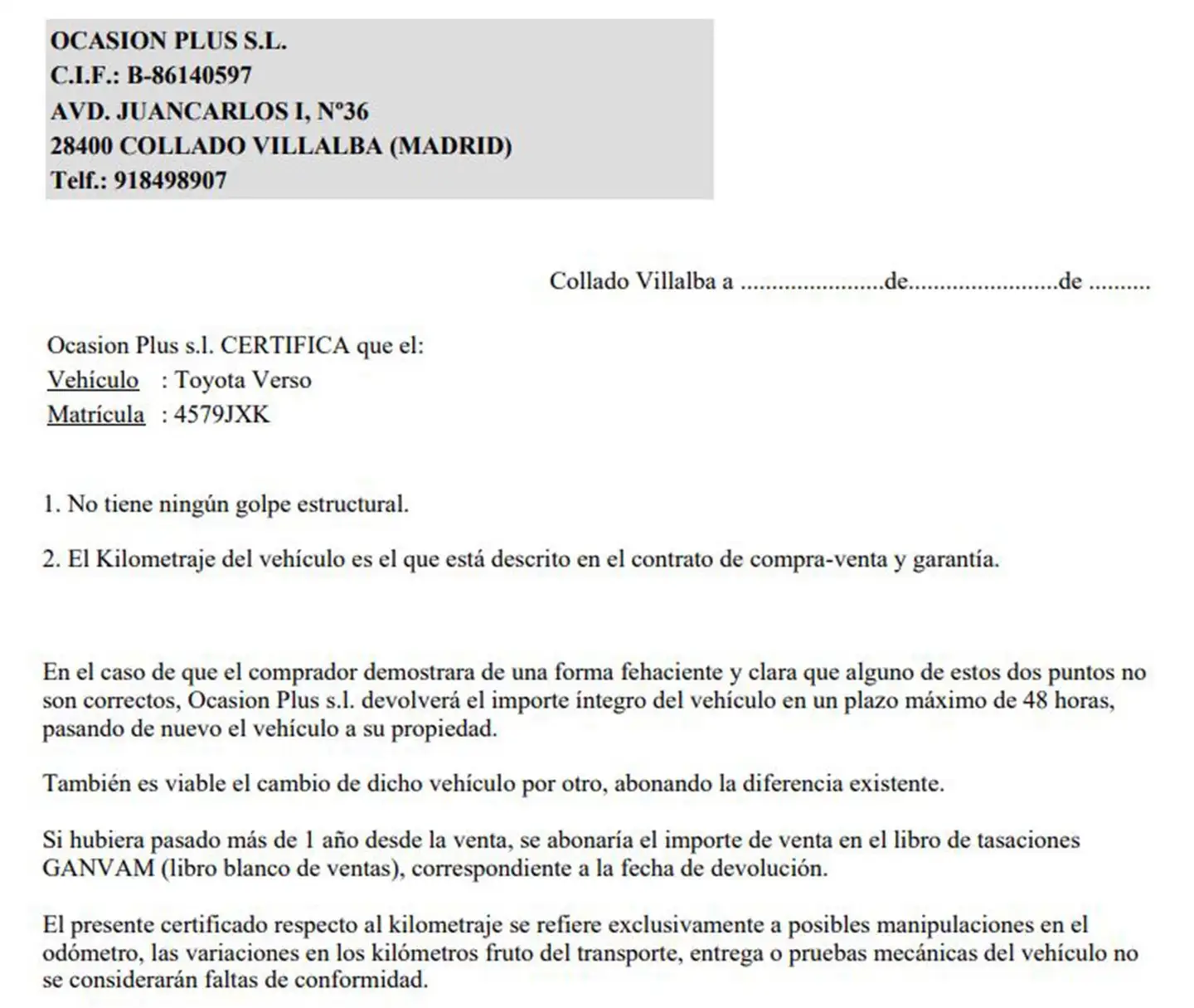 Certificado